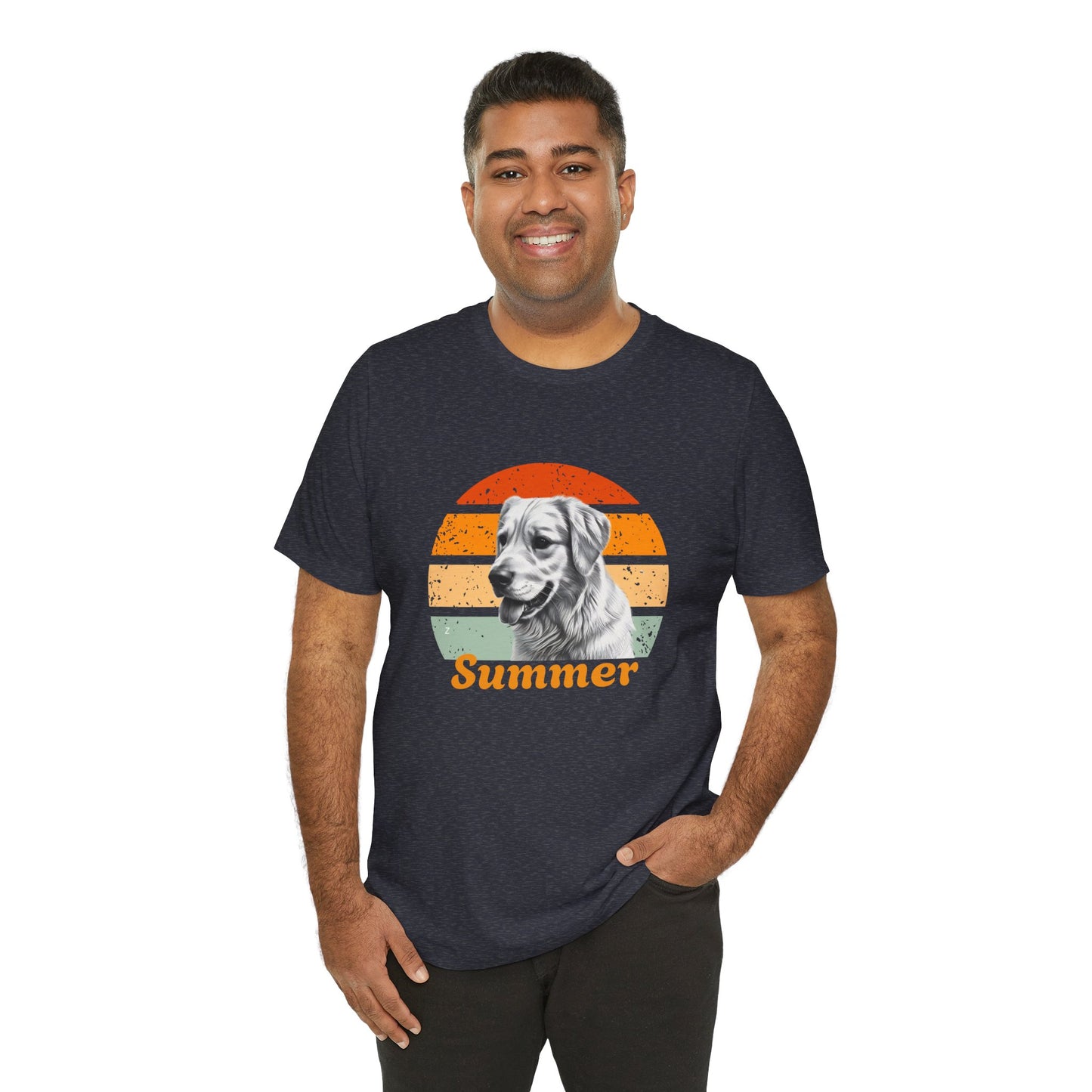 Customized Dog T-Shirt in Retro Style