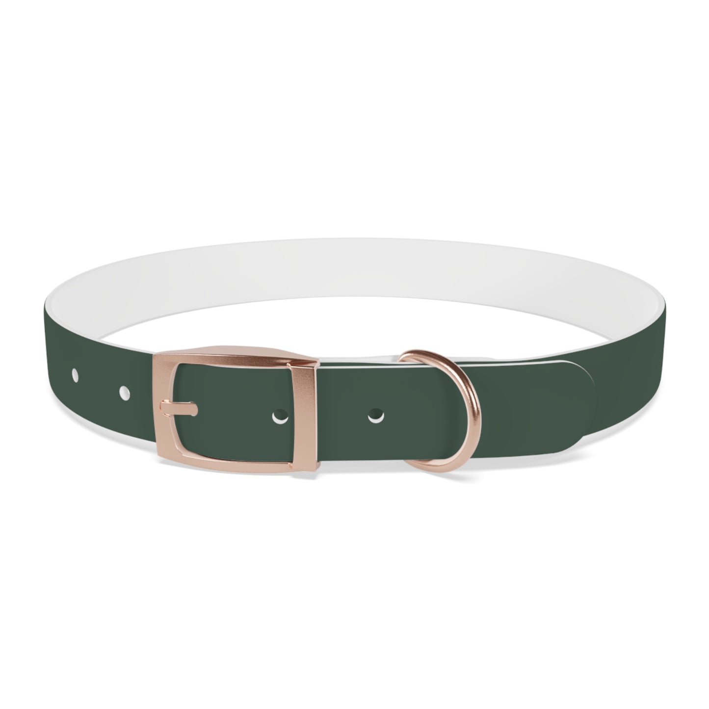 Customized Green Dog Collar, With Phone Number - "Lucy"