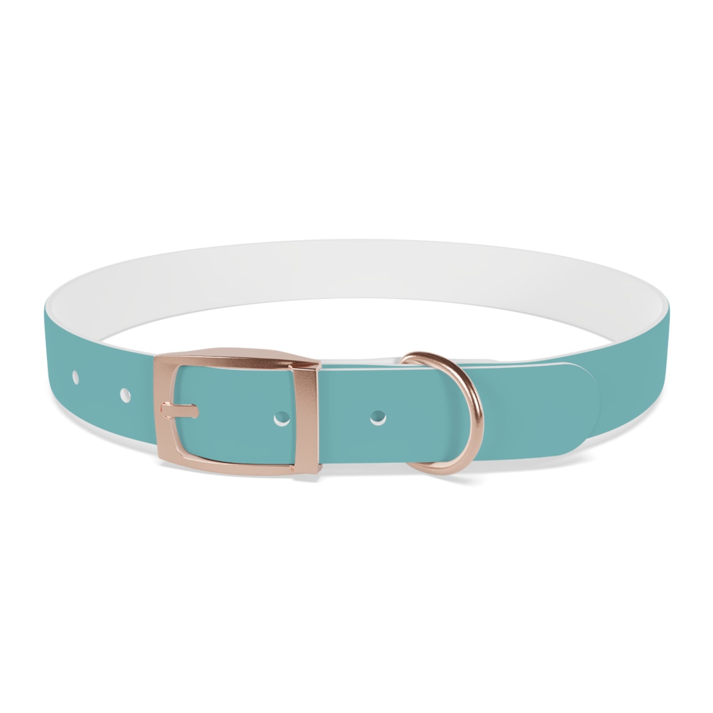 Customized Deep Sea Green Dog Collar, With Phone Number - "Lucy"