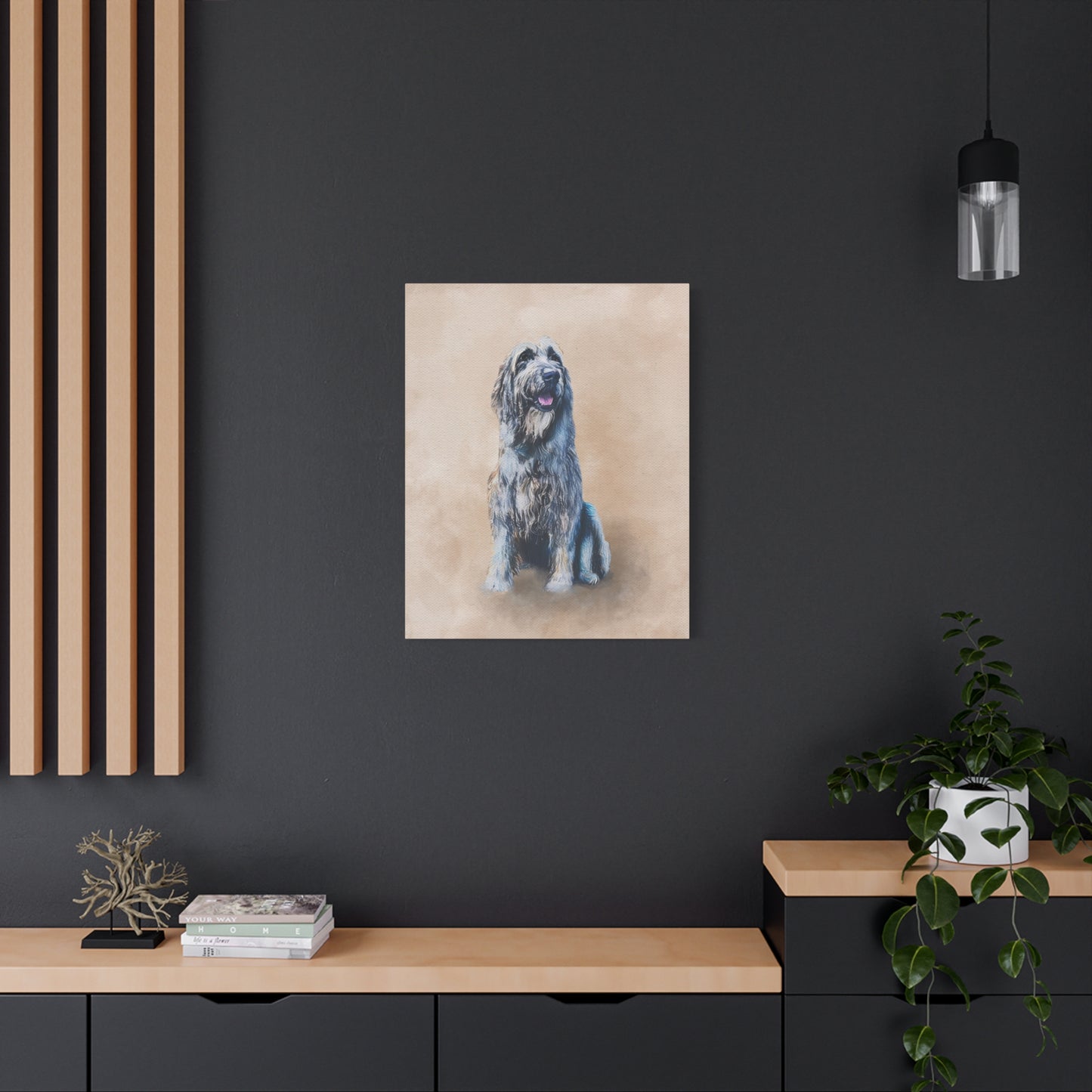 Watercolor Pet Portrait - Matte Canvas Wrap, Stretched, 1.25"