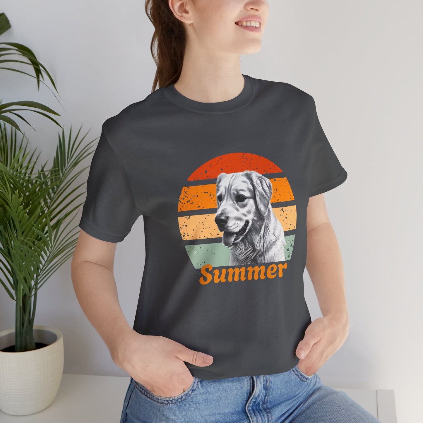 Customized Dog T-Shirt in Retro Style