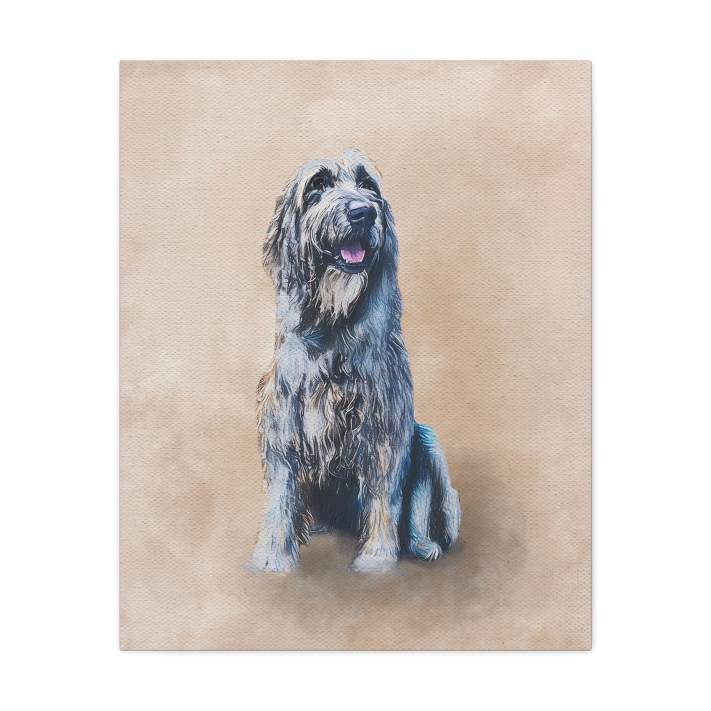 Watercolor Pet Portrait - Matte Canvas Wrap, Stretched, 1.25"
