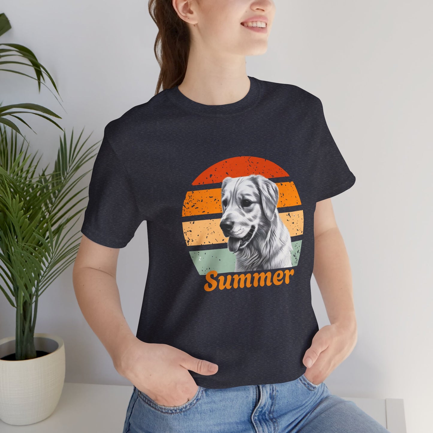 Customized Dog T-Shirt in Retro Style