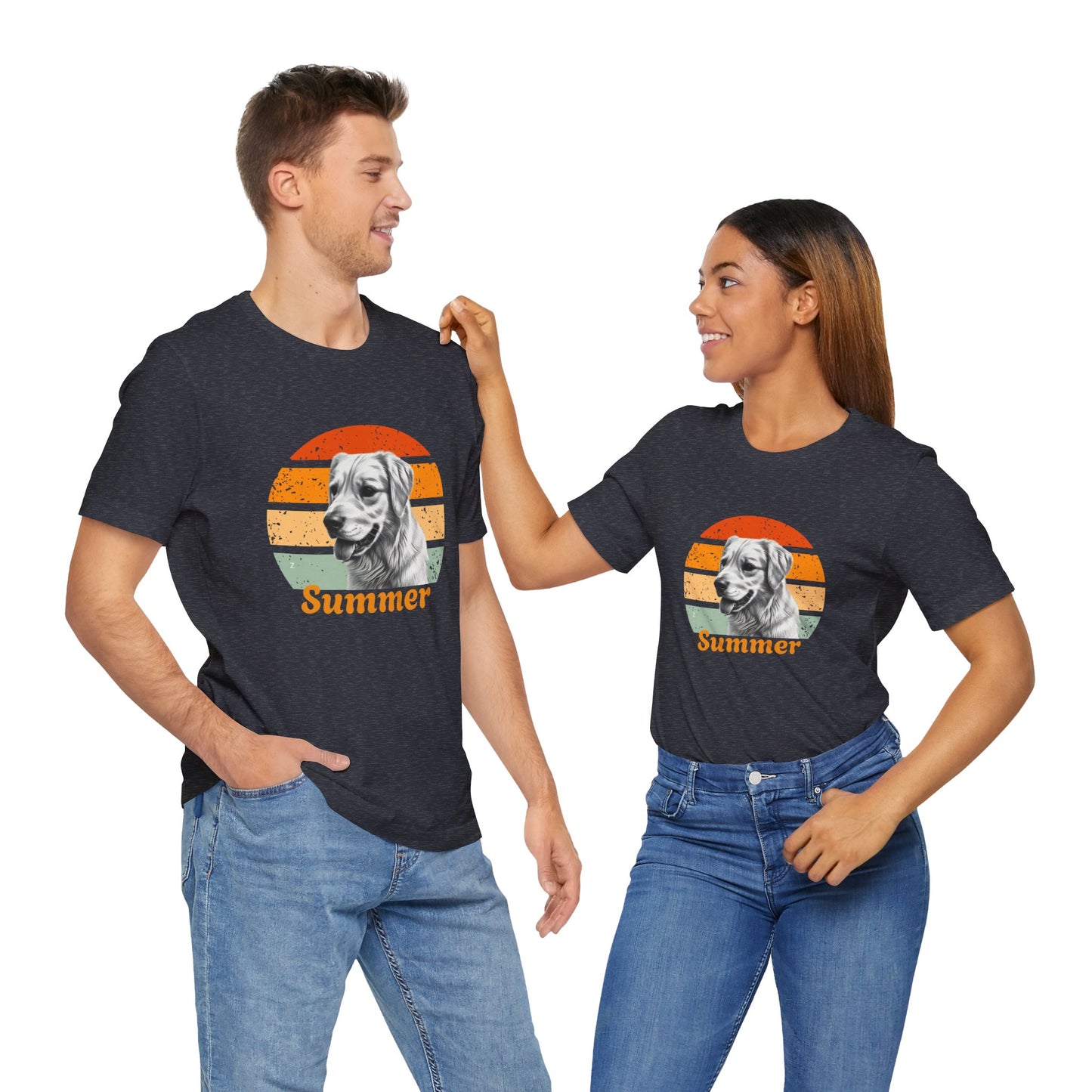 Customized Dog T-Shirt in Retro Style