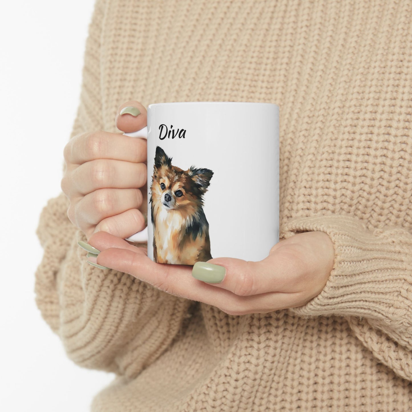 Ceramic Mug, 11 Oz. - Customized With Your Pet's Artwork
