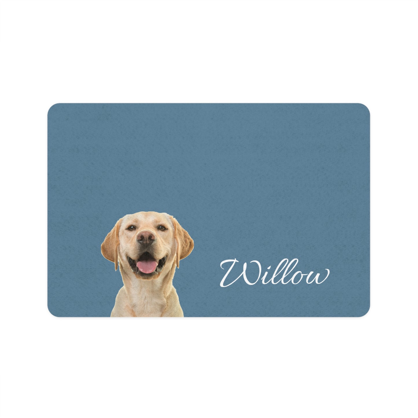 Customized Pet Food Mat (12x18) - "Willow"