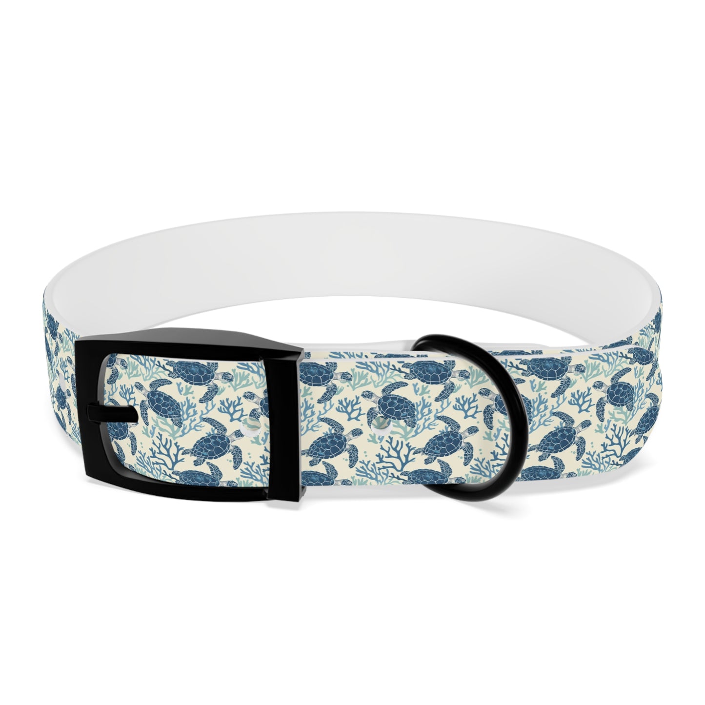 Customized Sea Turtle Design Dog Collar - "Baxter"