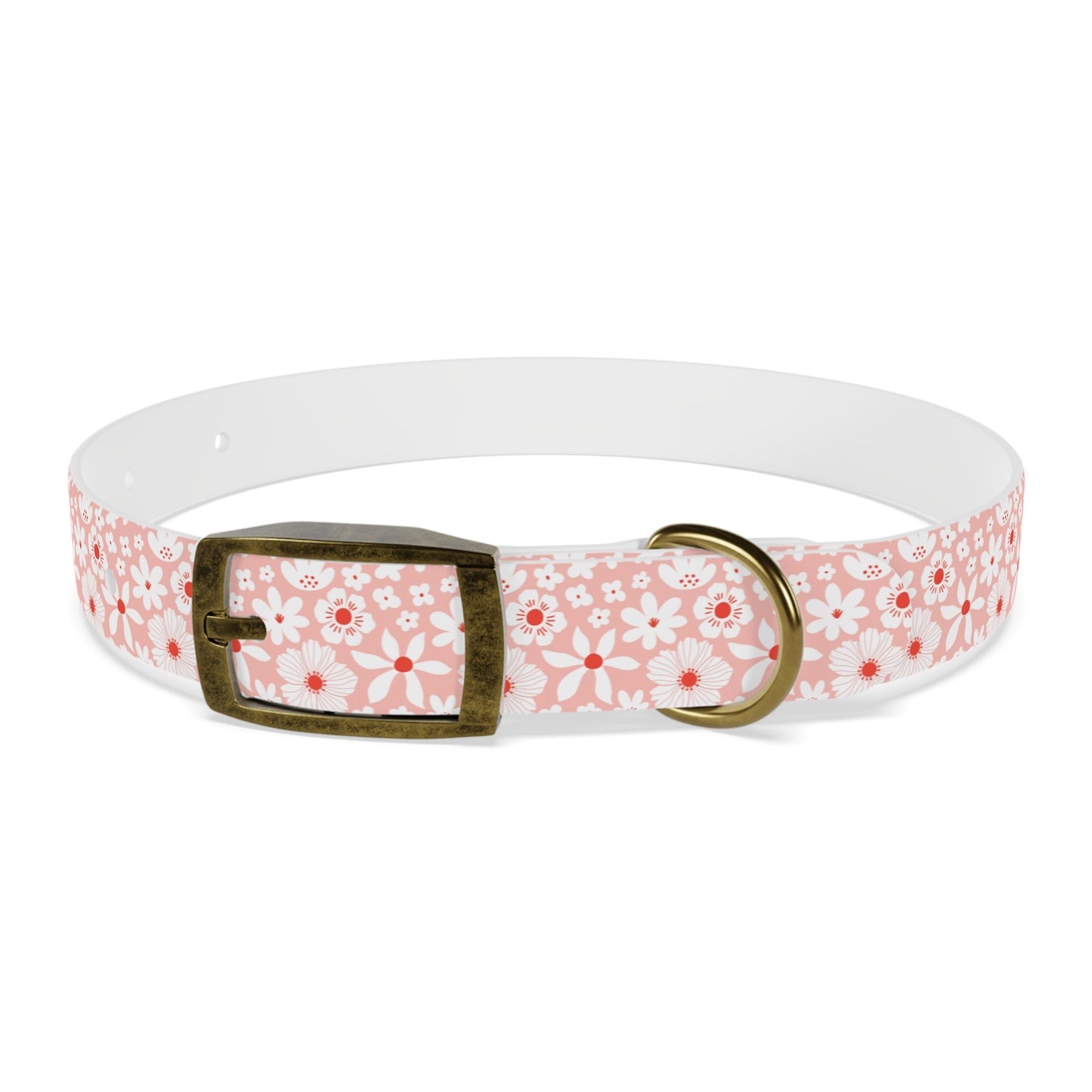 Customized Pink Boho Design Dog Collar - "Daisy"