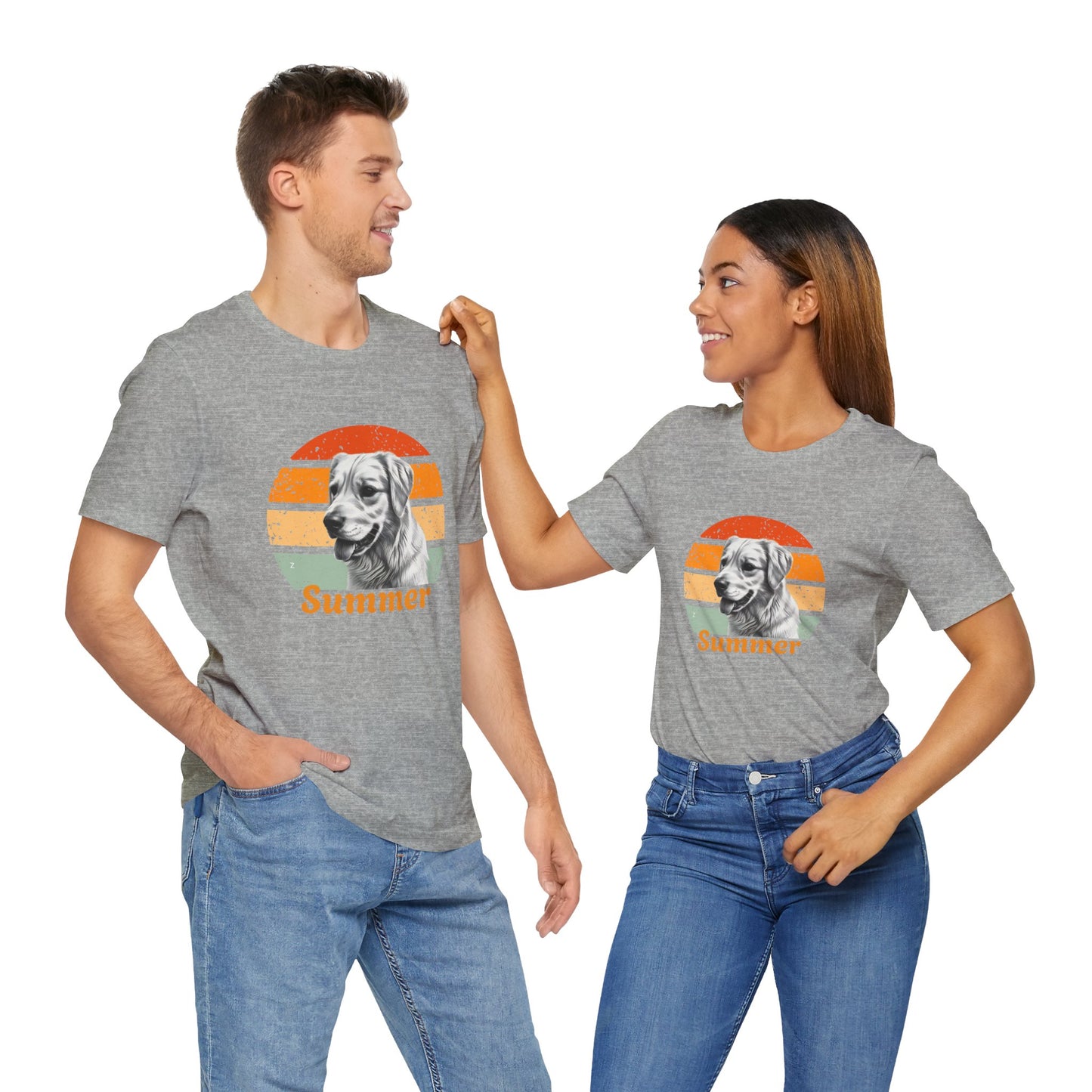 Customized Dog T-Shirt in Retro Style