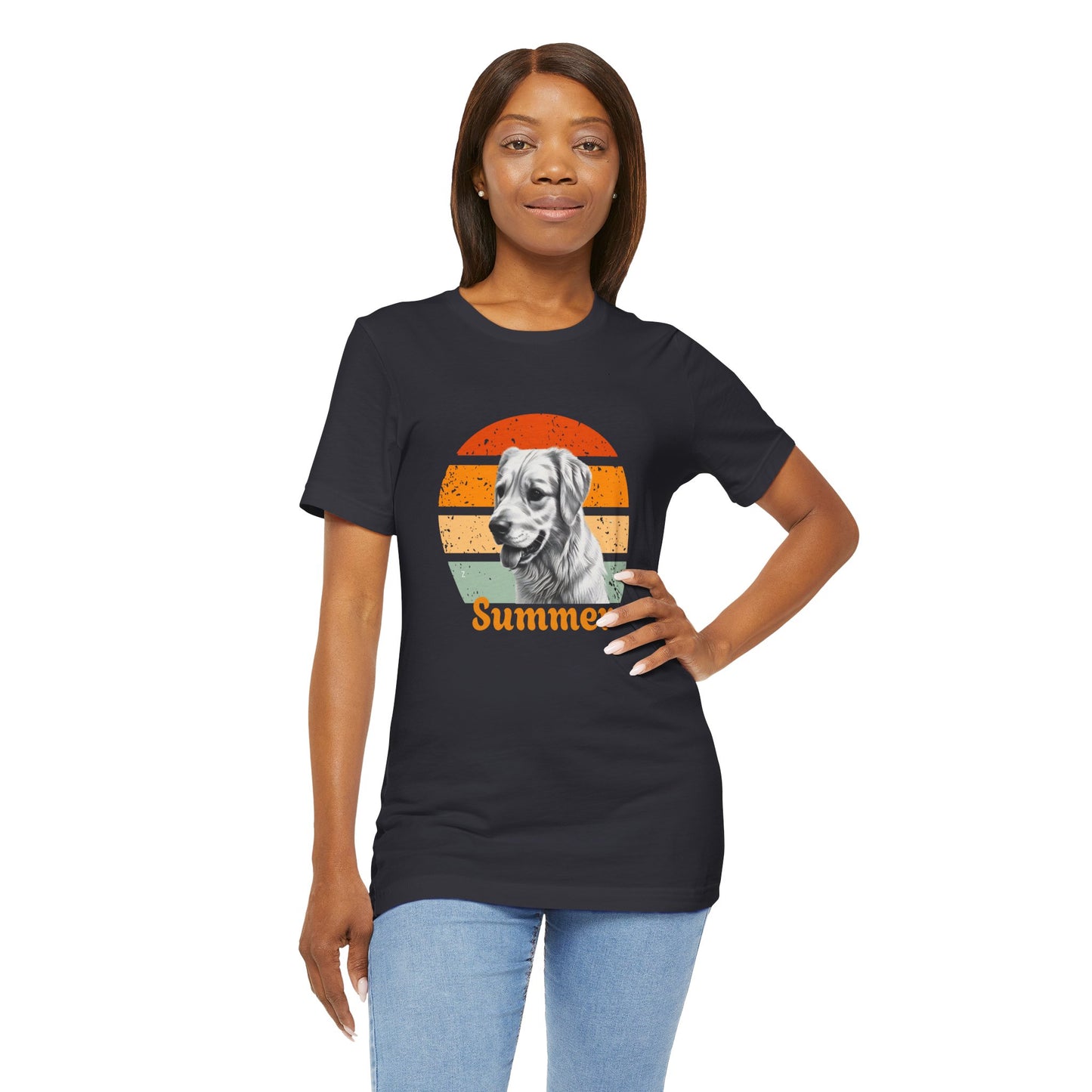 Customized Dog T-Shirt in Retro Style