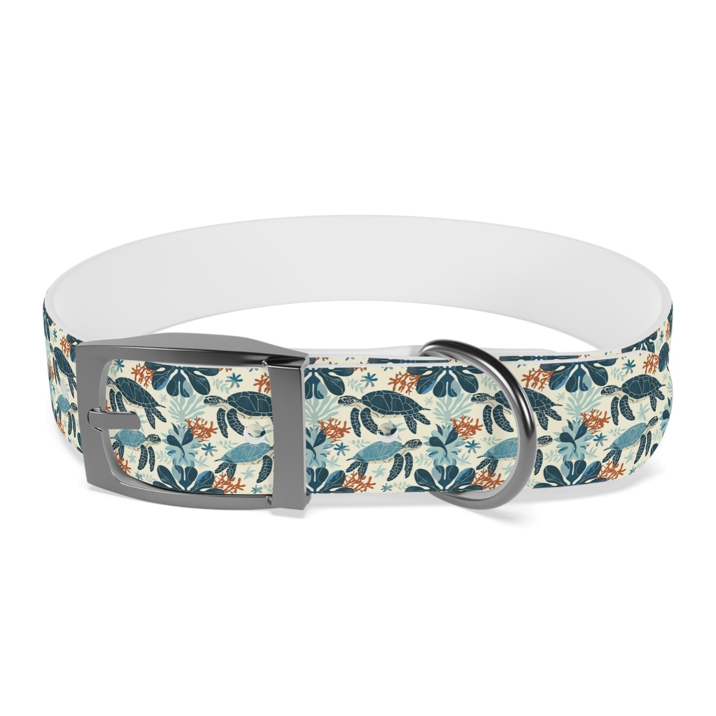 Customized Sea Turtle Design Dog Collar - "Cooper"