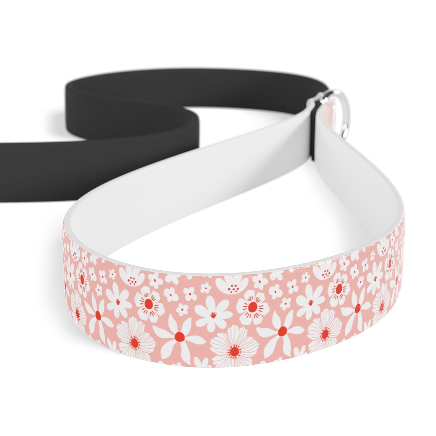 Customized Pet Leash - Pink Boho Design - "Daisy" - 78" Pink Leash
