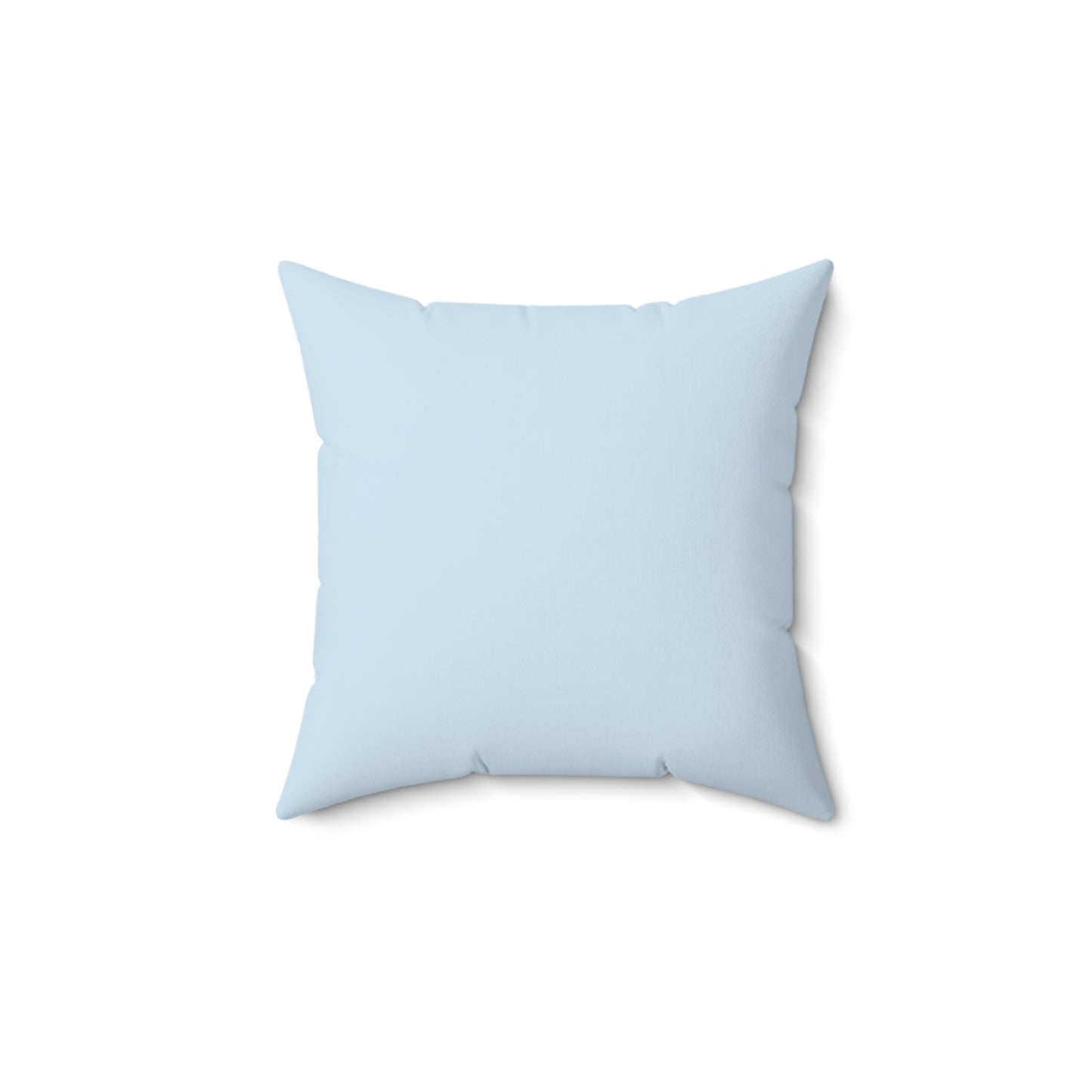 Pet Memorial Spun Polyester Square Throw Pillow - "Mollie" – Light Blue