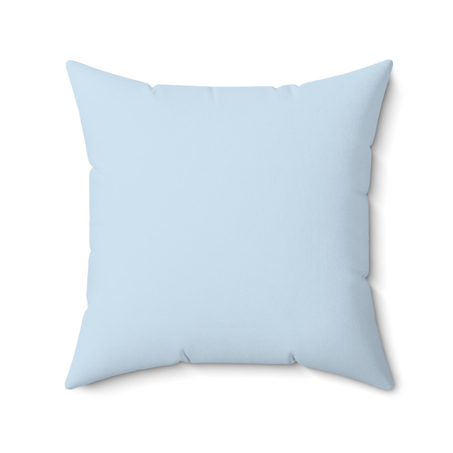 Pet Memorial Spun Polyester Square Throw Pillow - "Mollie" – Light Blue