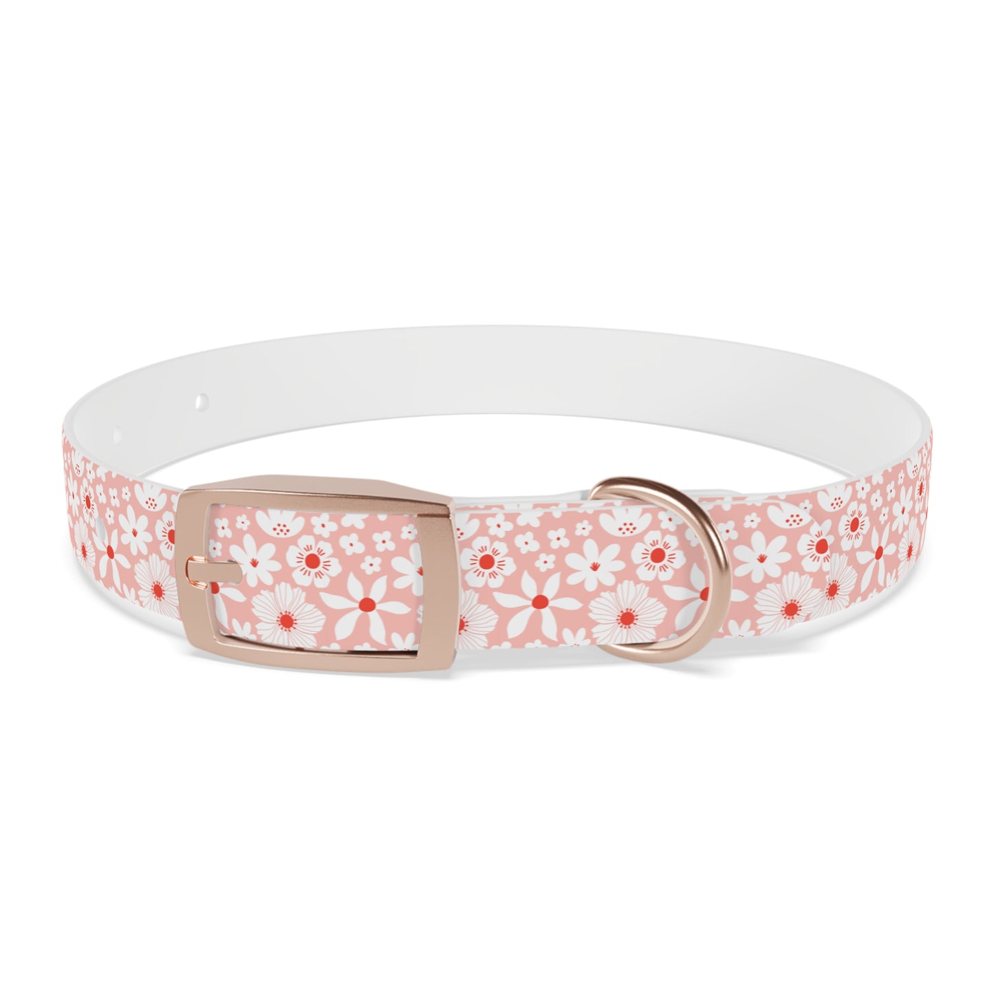 Customized Pink Boho Design Dog Collar - "Daisy"
