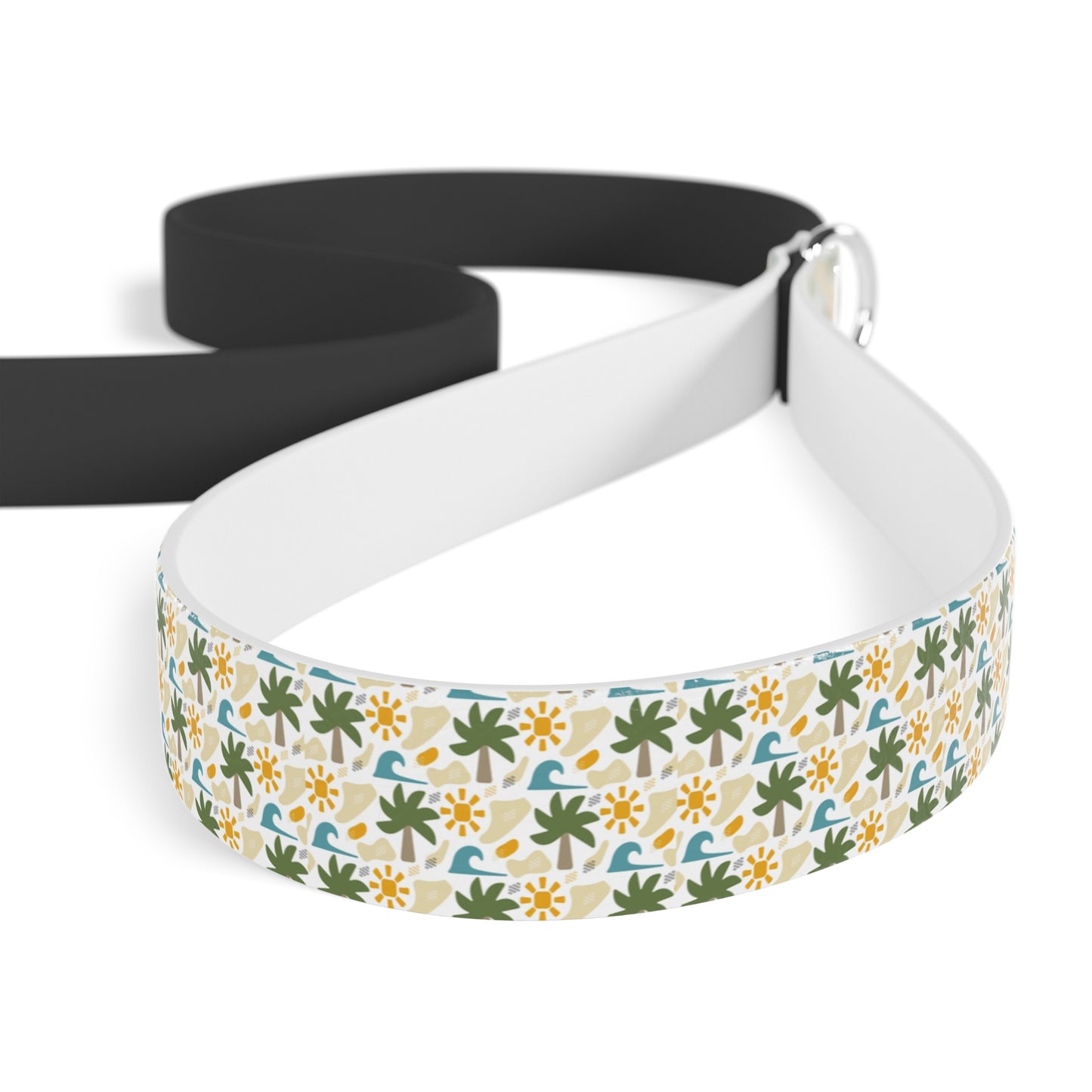 Customized Pet Leash - Cute Tropical Palm Tree Design - "Bella" - 78" Leash