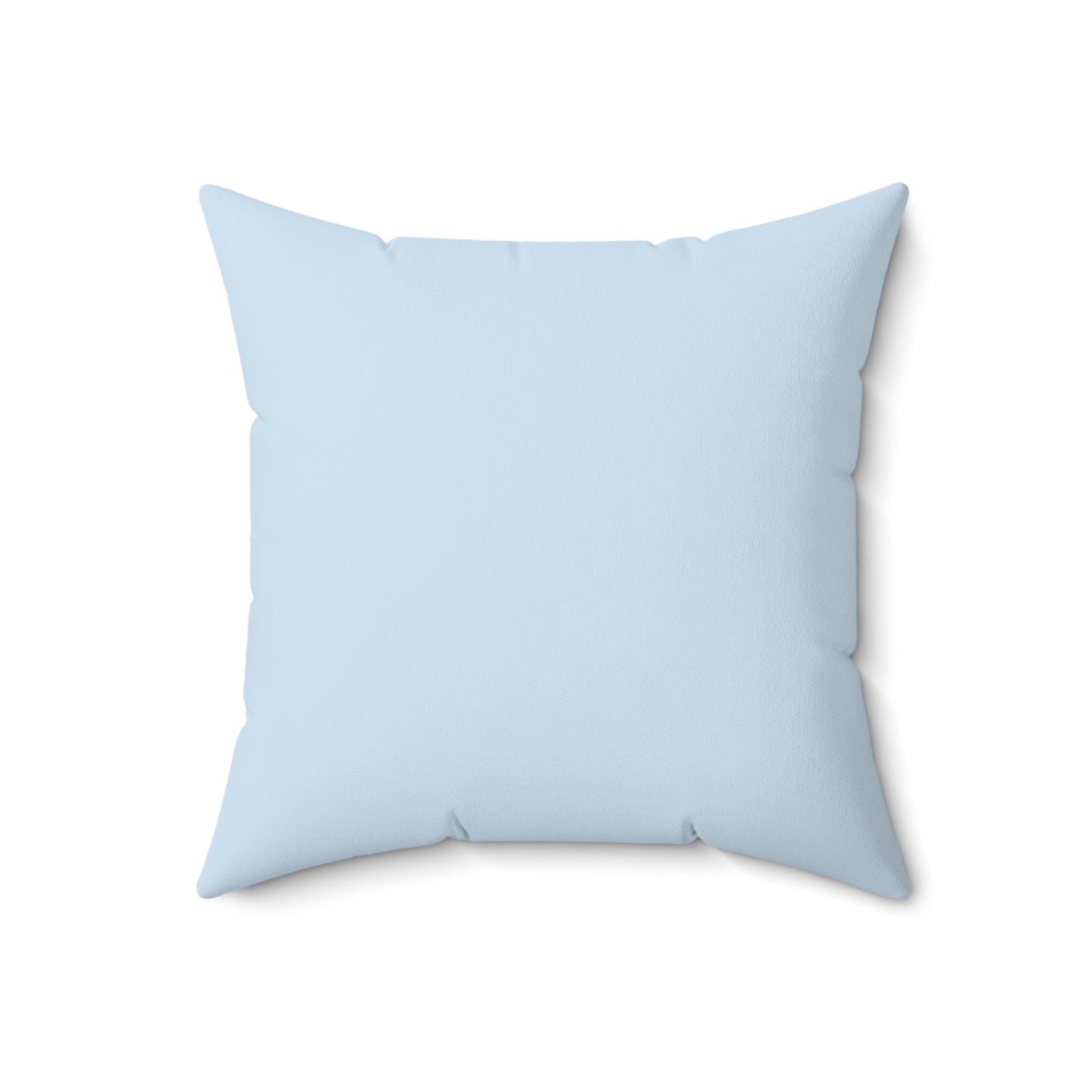 Pet Memorial Spun Polyester Square Throw Pillow - "Mollie" – Light Blue