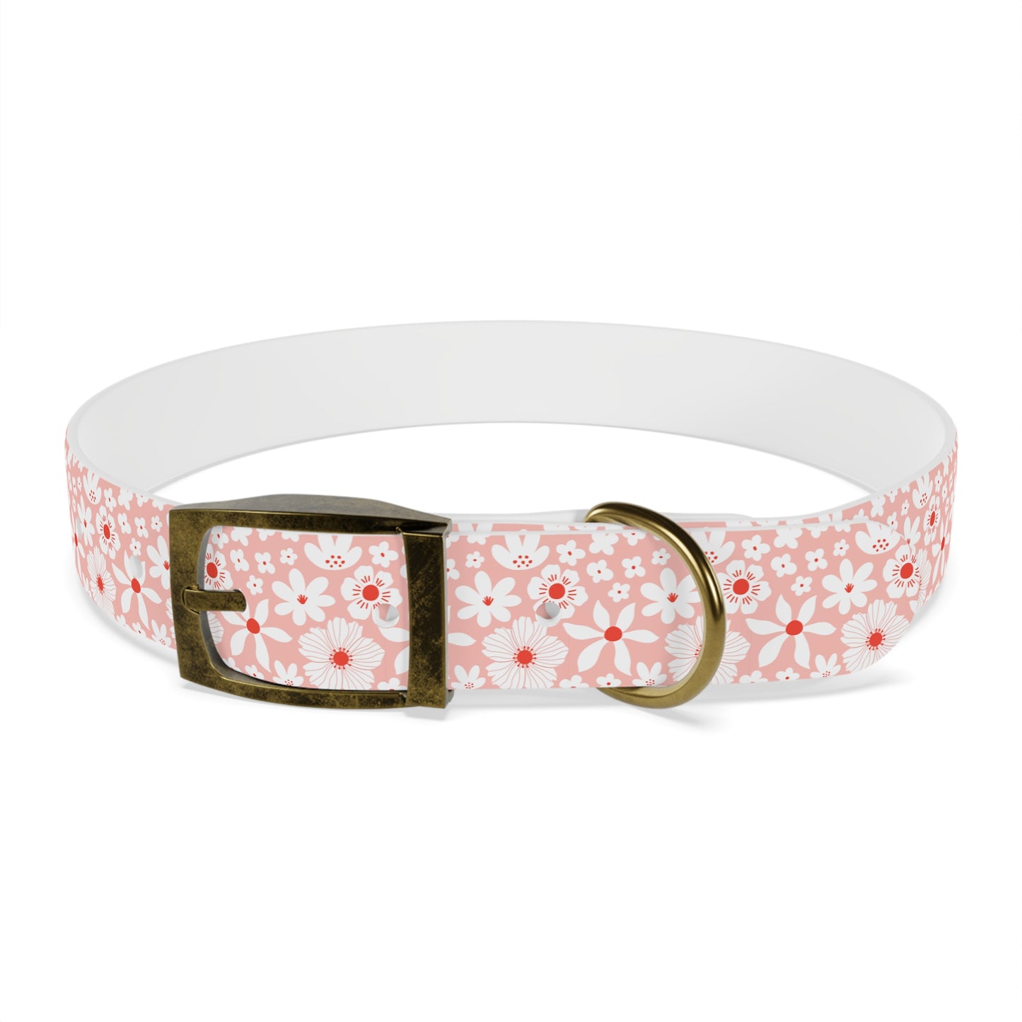 Customized Pink Boho Design Dog Collar - "Daisy"