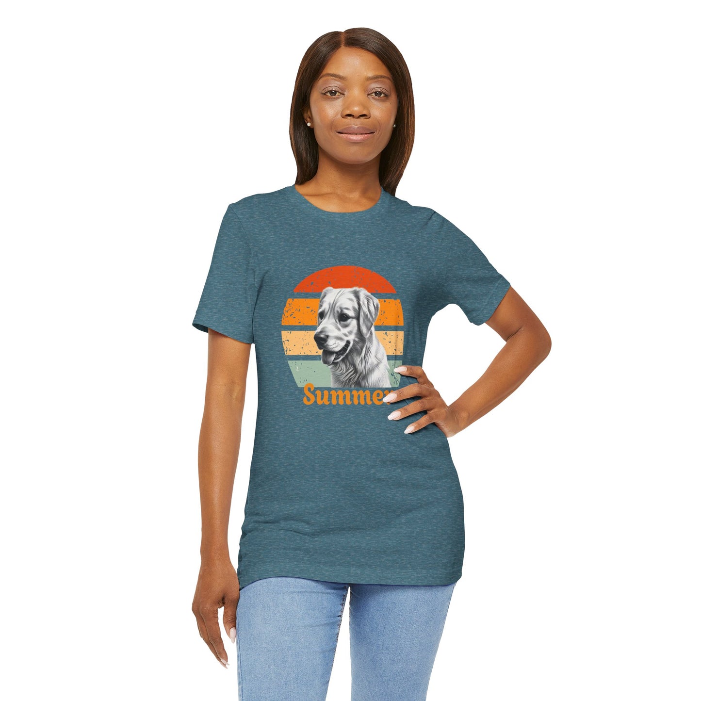 Customized Dog T-Shirt in Retro Style