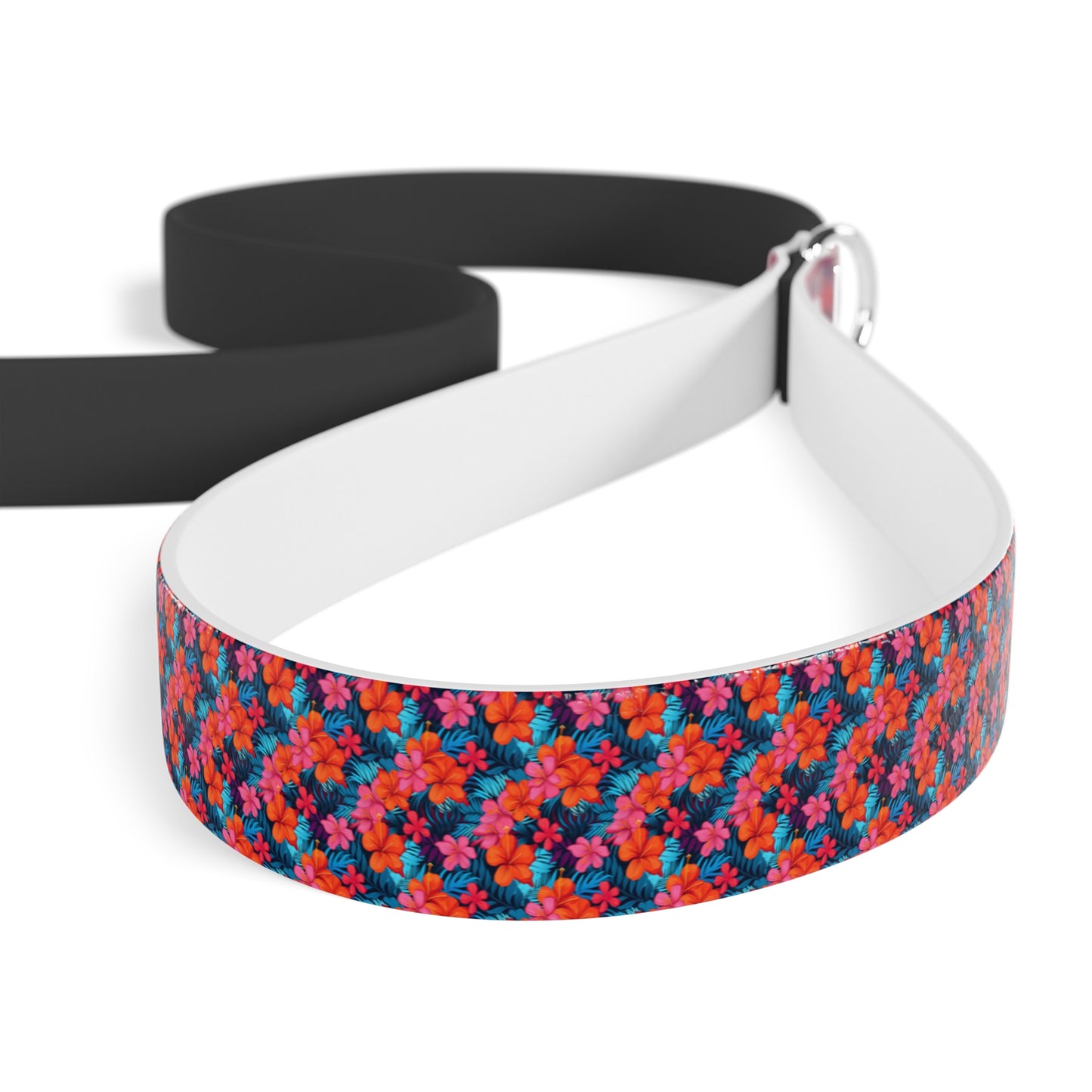 Customized Pet Leash -"Lanah" Tropical Colorful Floral Design - 78" Leash