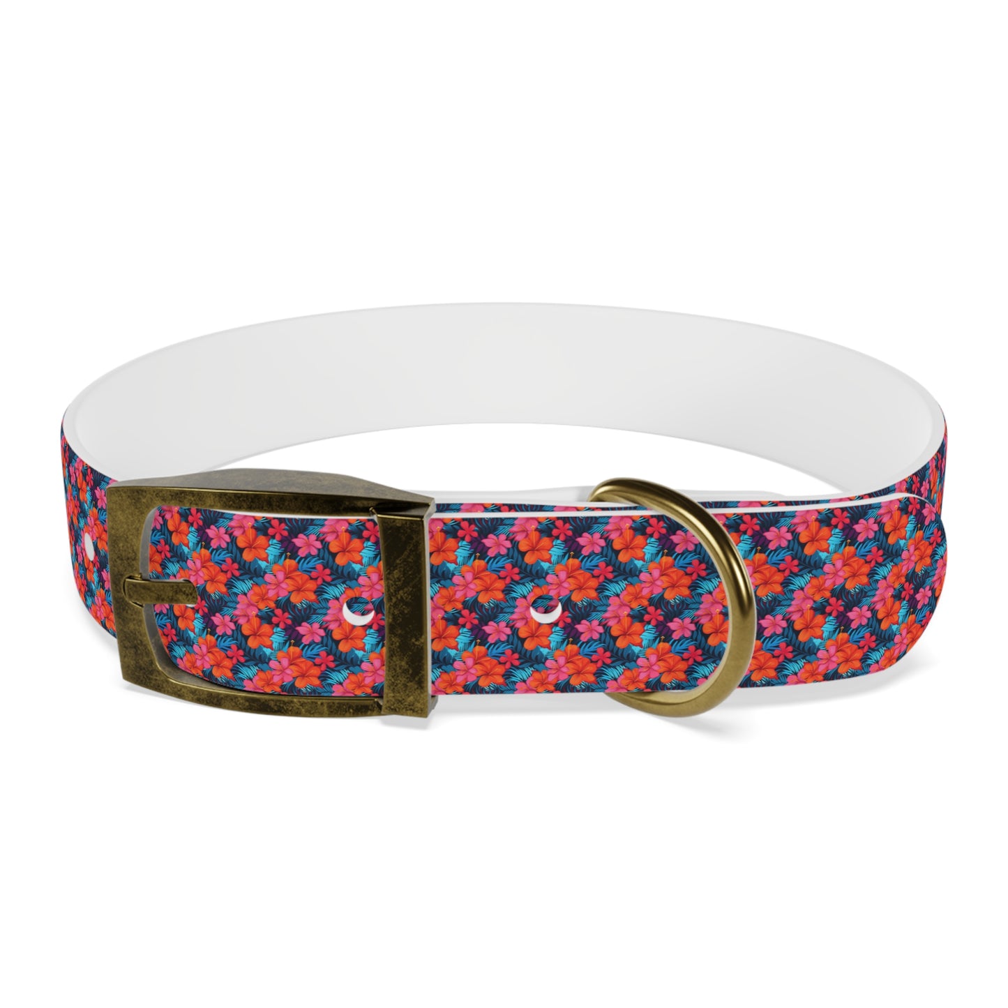 Customized Tropical Floral Design Dog Collar - "Lanah"