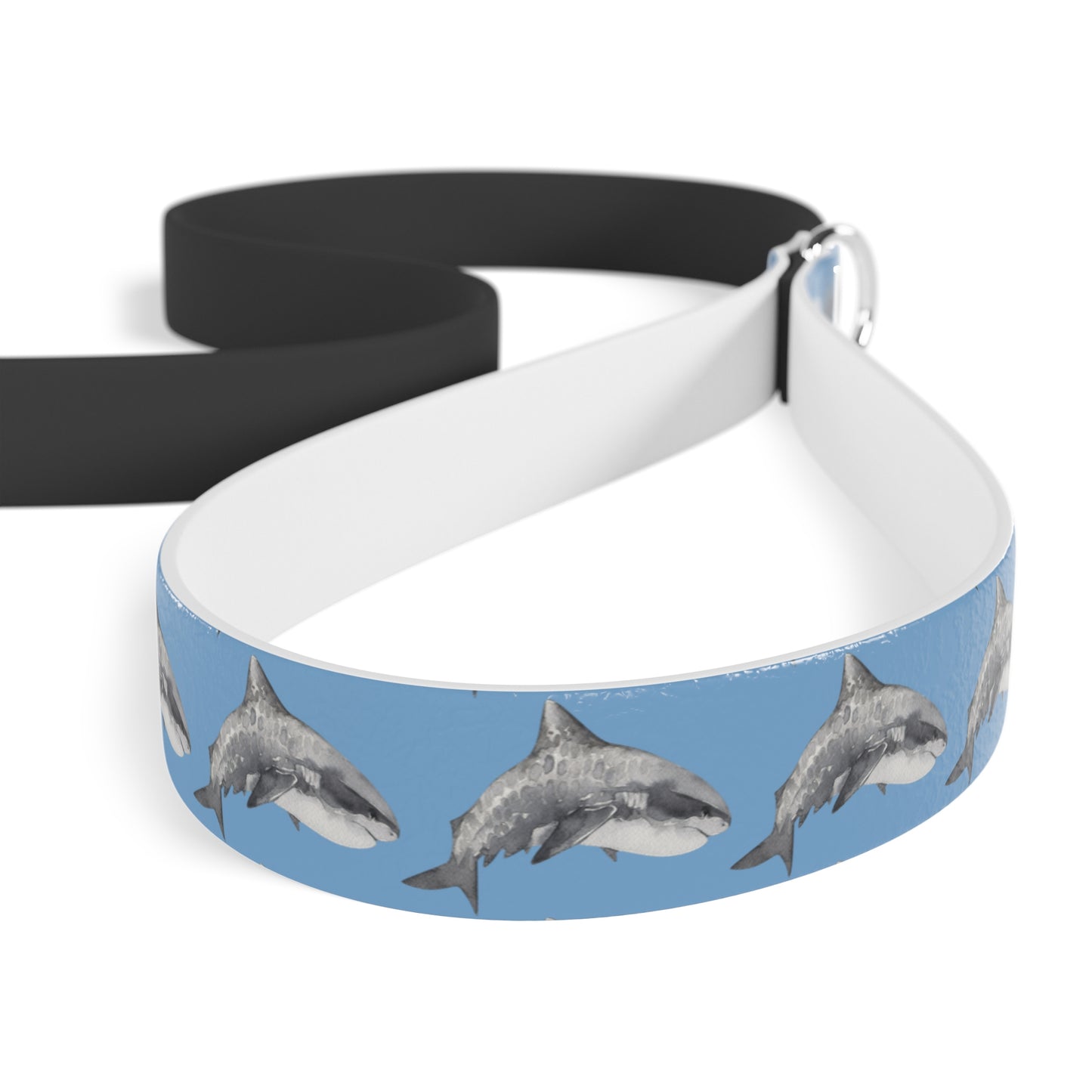 Customized Pet Leash - Tiger Shark Design - "Zeke" - 78" Leash