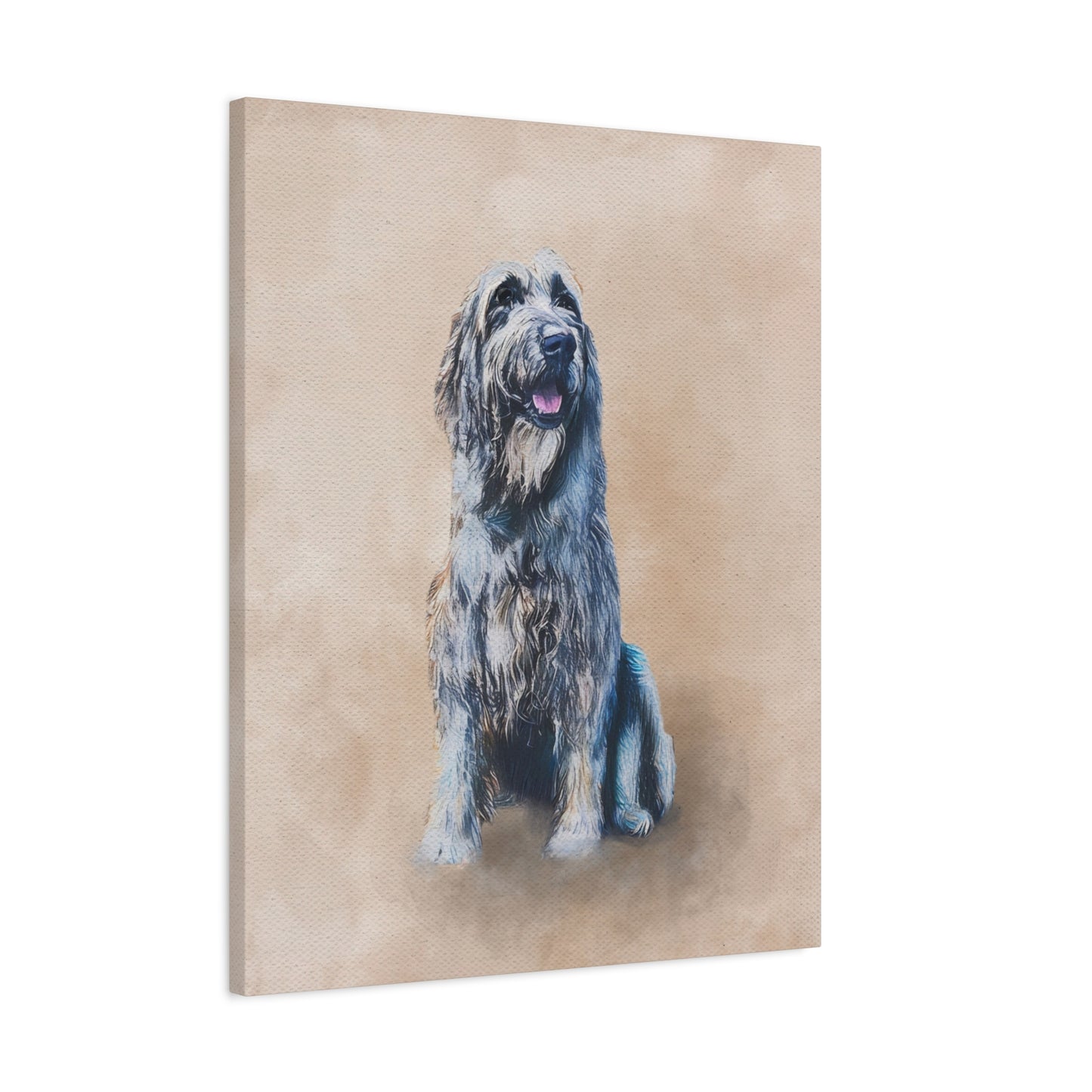 Watercolor Pet Portrait - Matte Canvas Wrap, Stretched, 1.25"