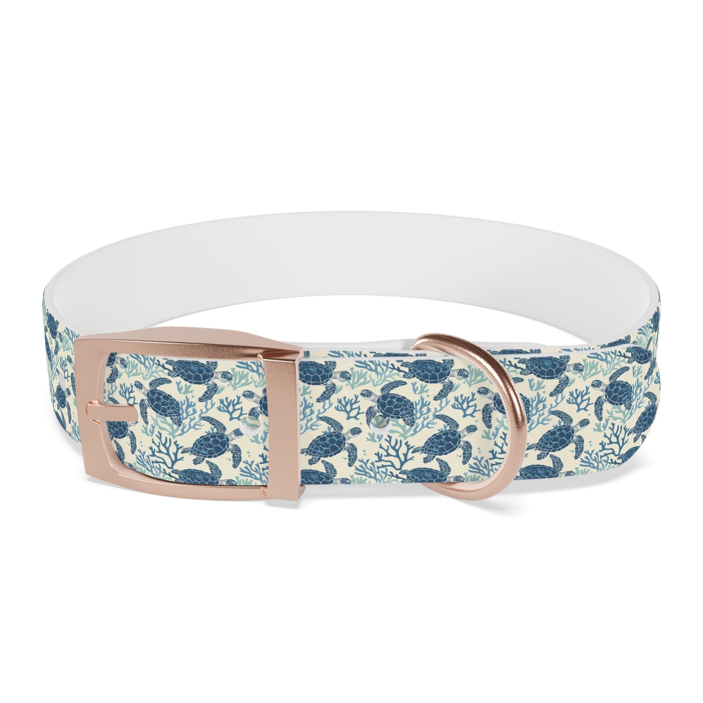 Customized Sea Turtle Design Dog Collar - "Baxter"