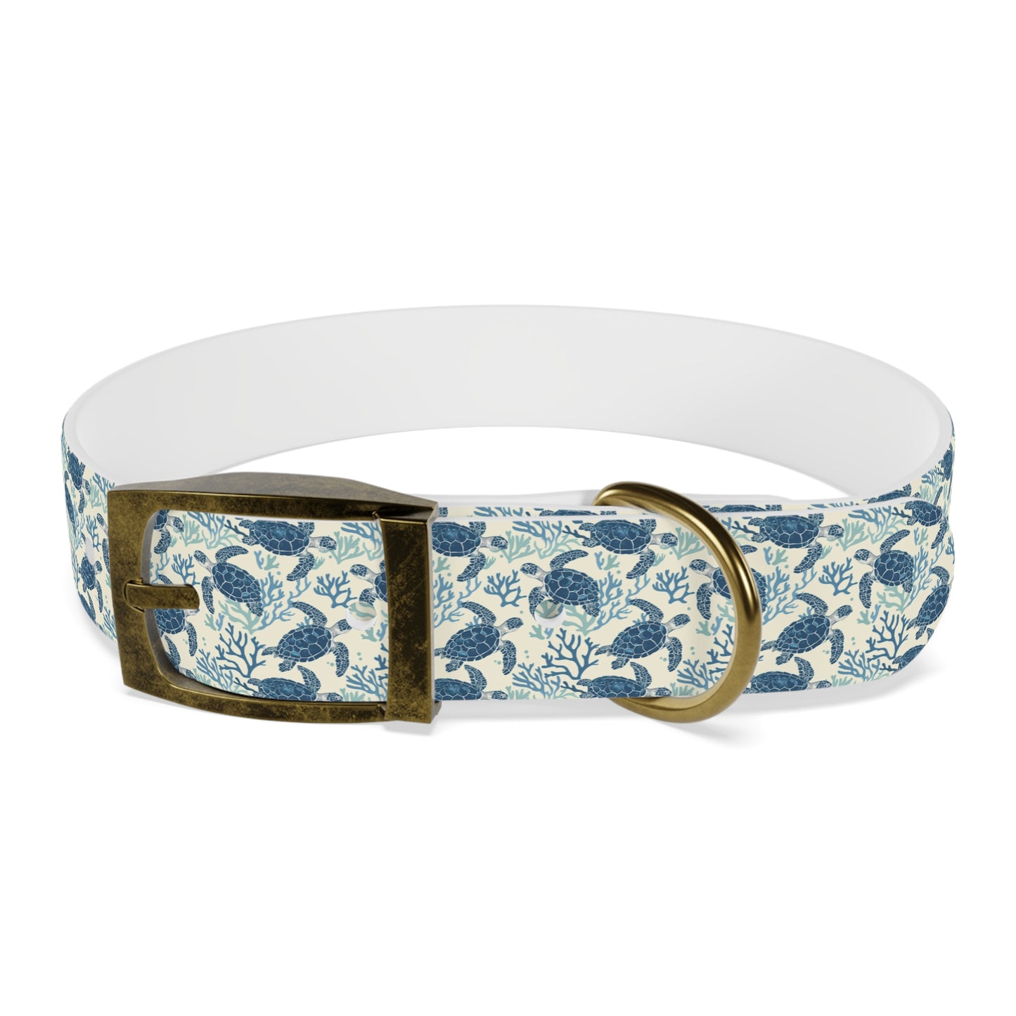 Customized Sea Turtle Design Dog Collar - "Baxter"