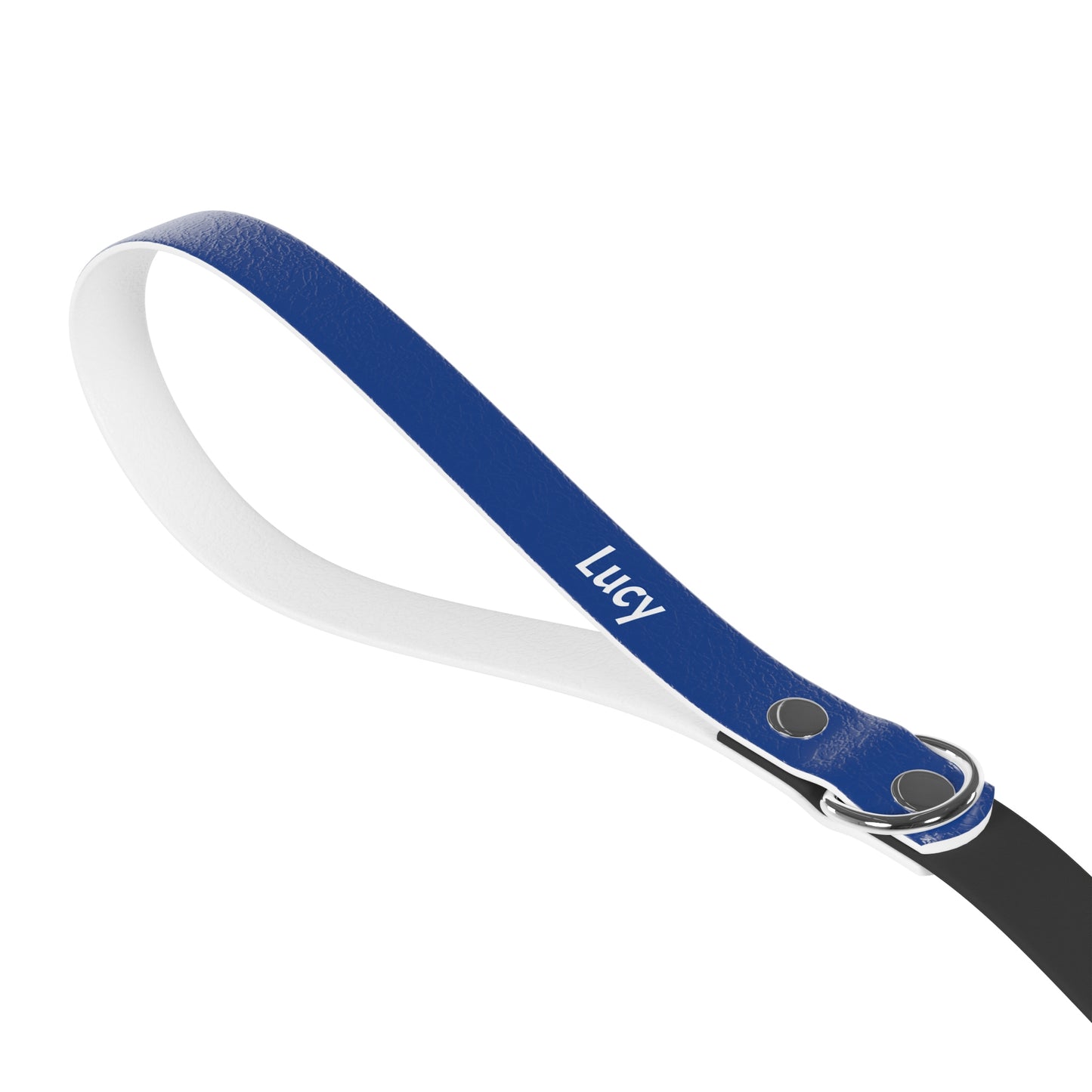 Customized Pet Leash - "Lucy" - 78" Blue Leash