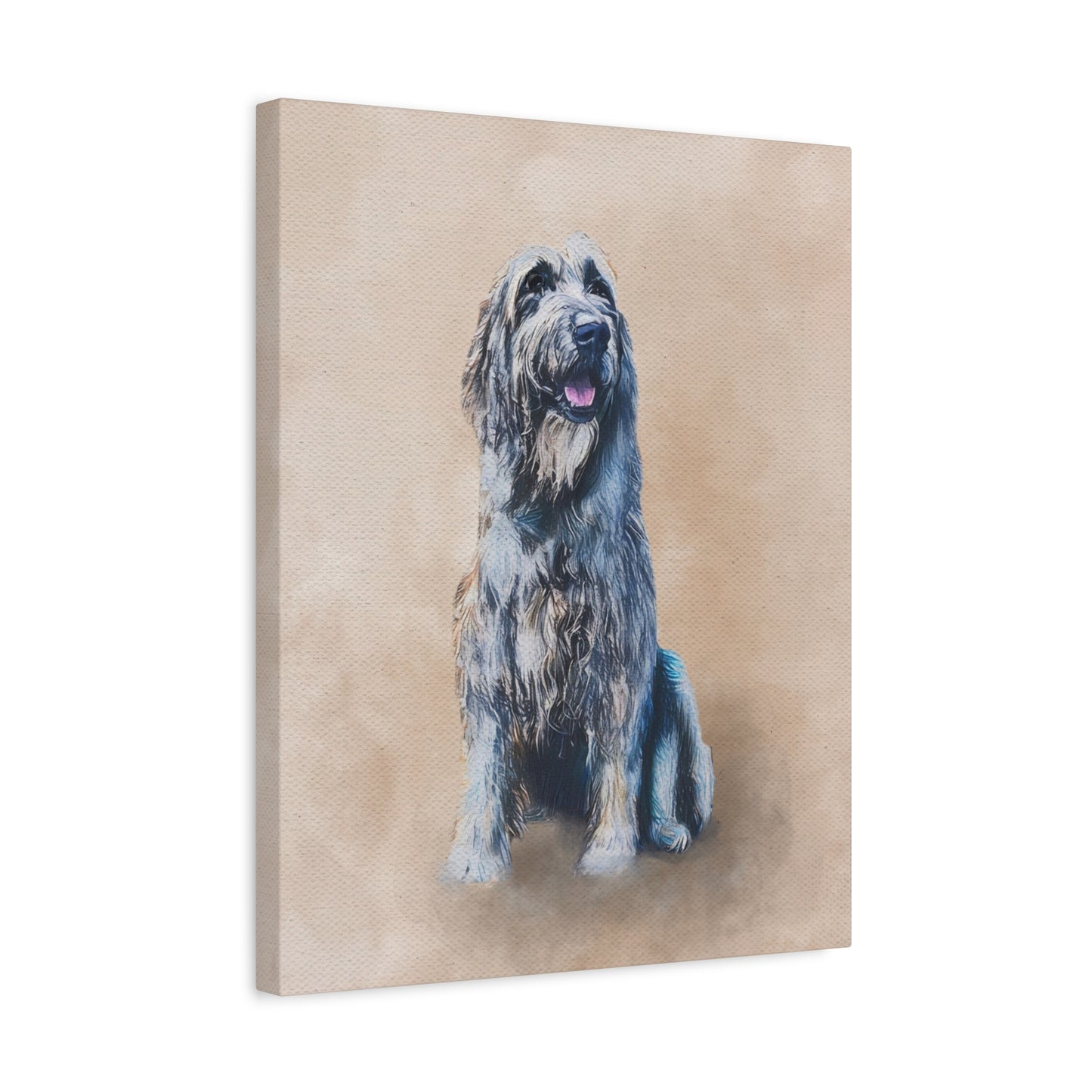 Watercolor Pet Portrait - Matte Canvas Wrap, Stretched, 1.25"