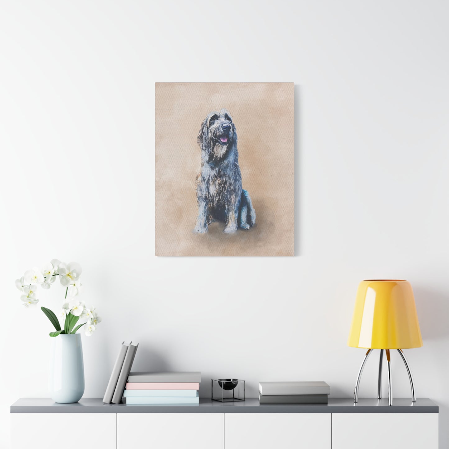Watercolor Pet Portrait - Matte Canvas Wrap, Stretched, 1.25"