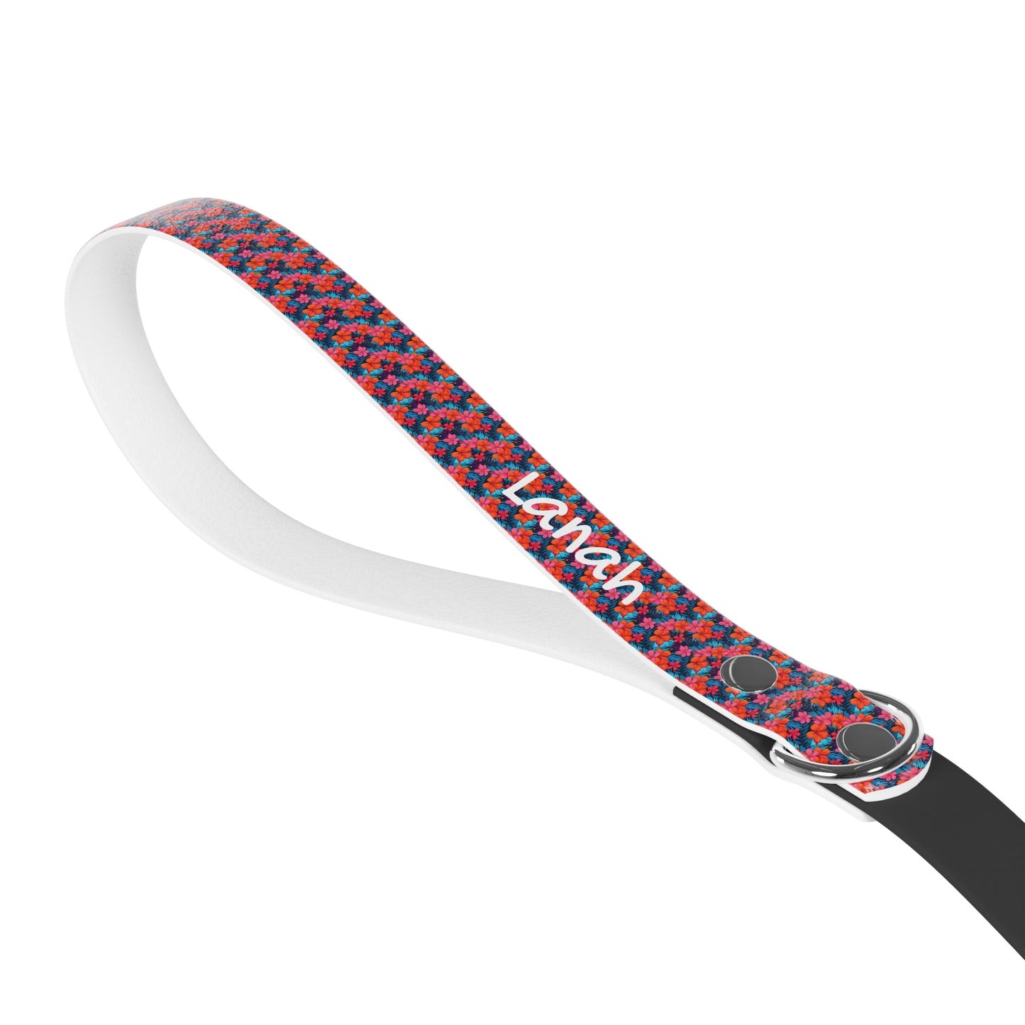 Customized Pet Leash -"Lanah" Tropical Colorful Floral Design - 78" Leash