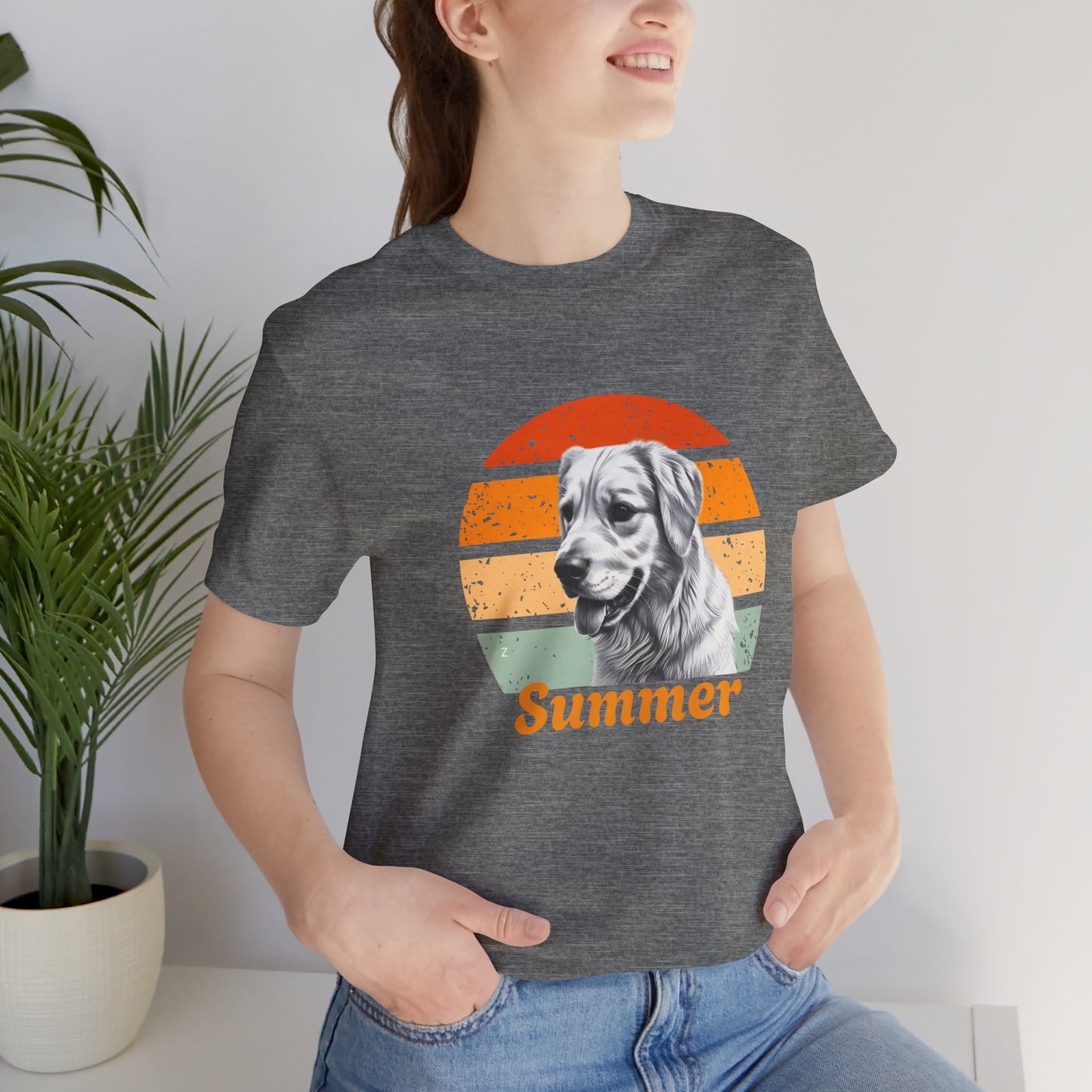 Customized Dog T-Shirt in Retro Style