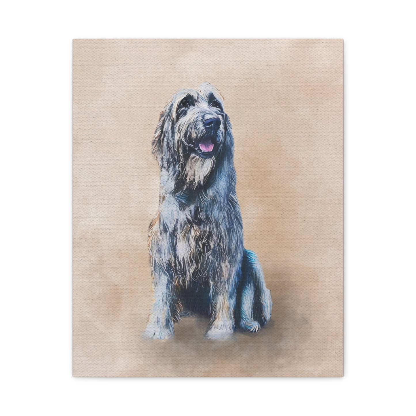 Watercolor Pet Portrait - Matte Canvas Wrap, Stretched, 1.25"