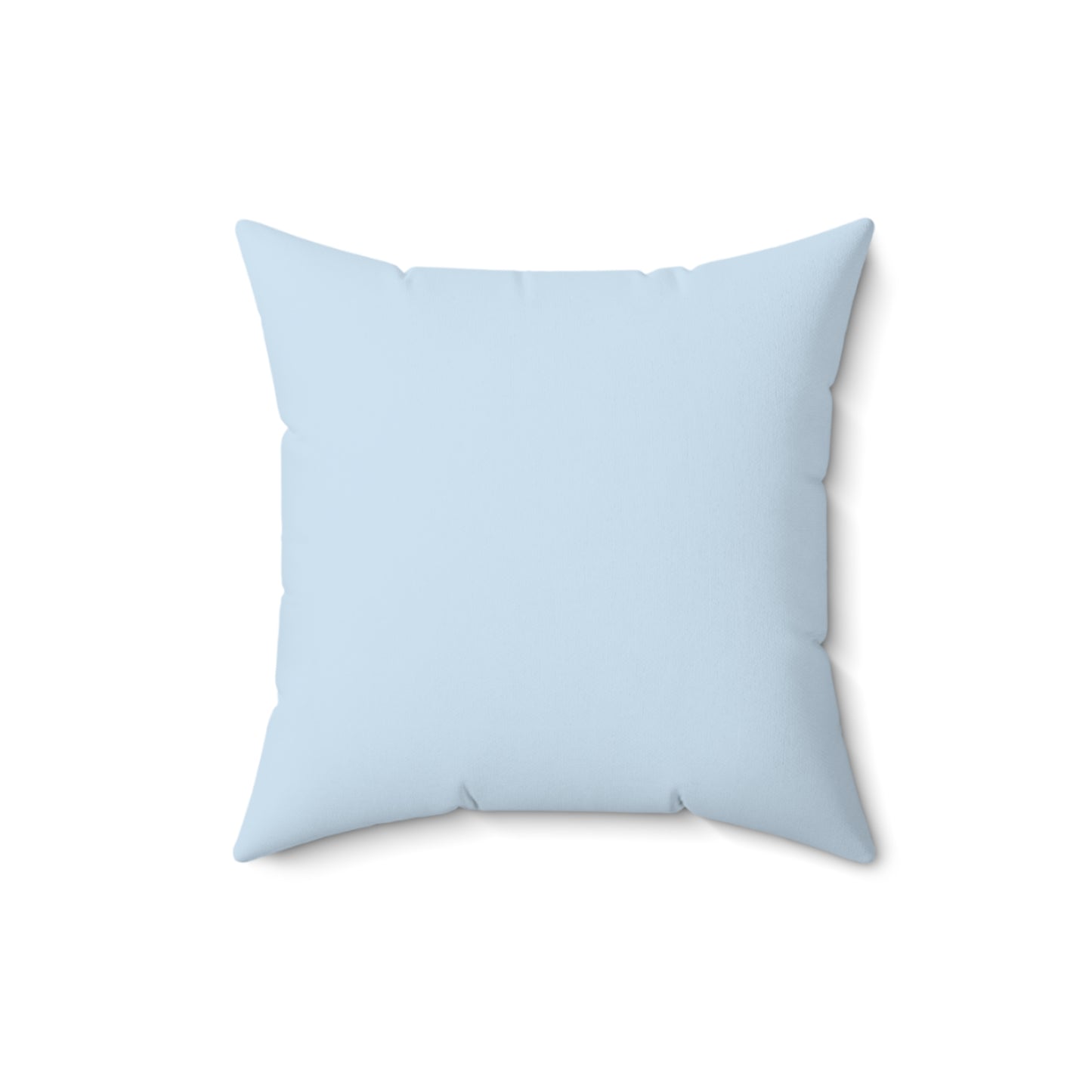 Pet Memorial Spun Polyester Square Throw Pillow - "Mollie" – Light Blue
