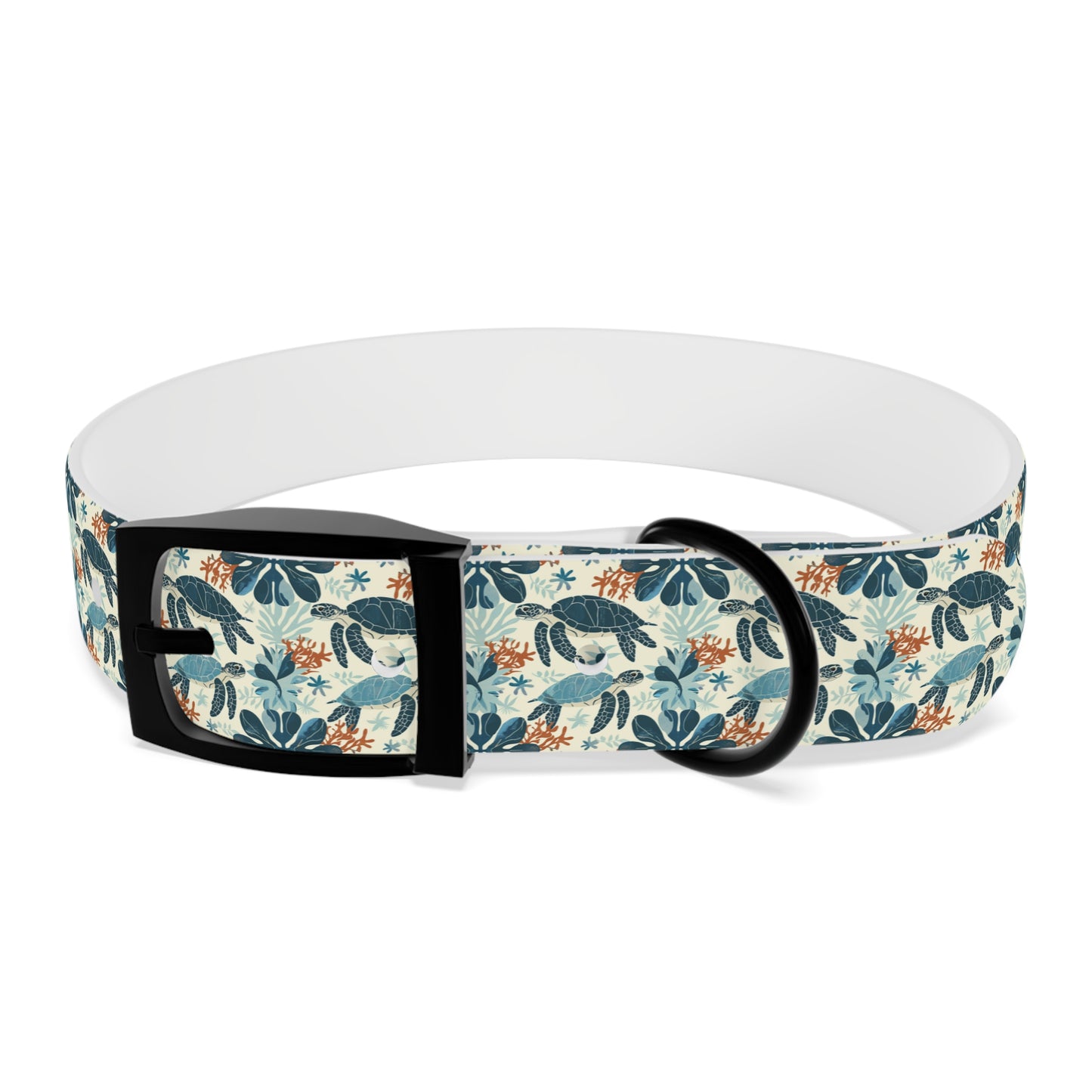 Customized Sea Turtle Design Dog Collar - "Cooper"