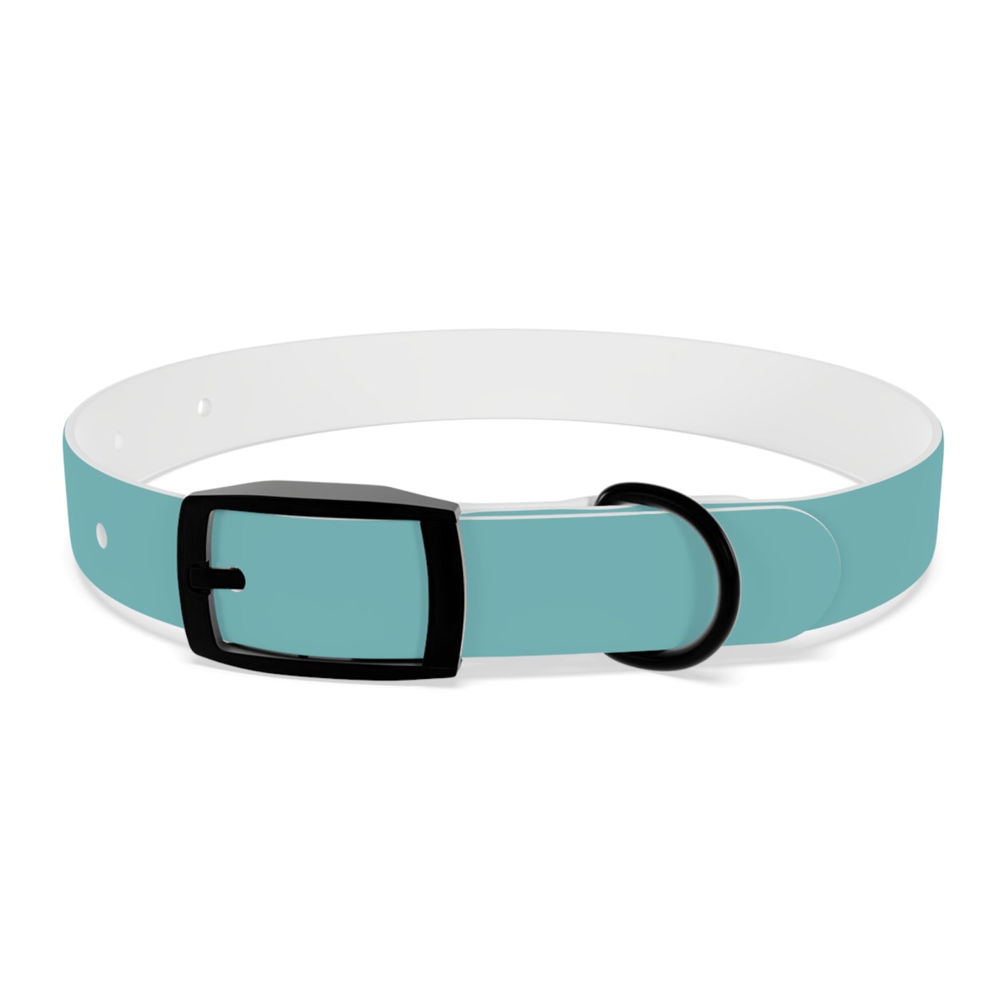 Customized Deep Sea Green Dog Collar, With Phone Number - "Lucy"