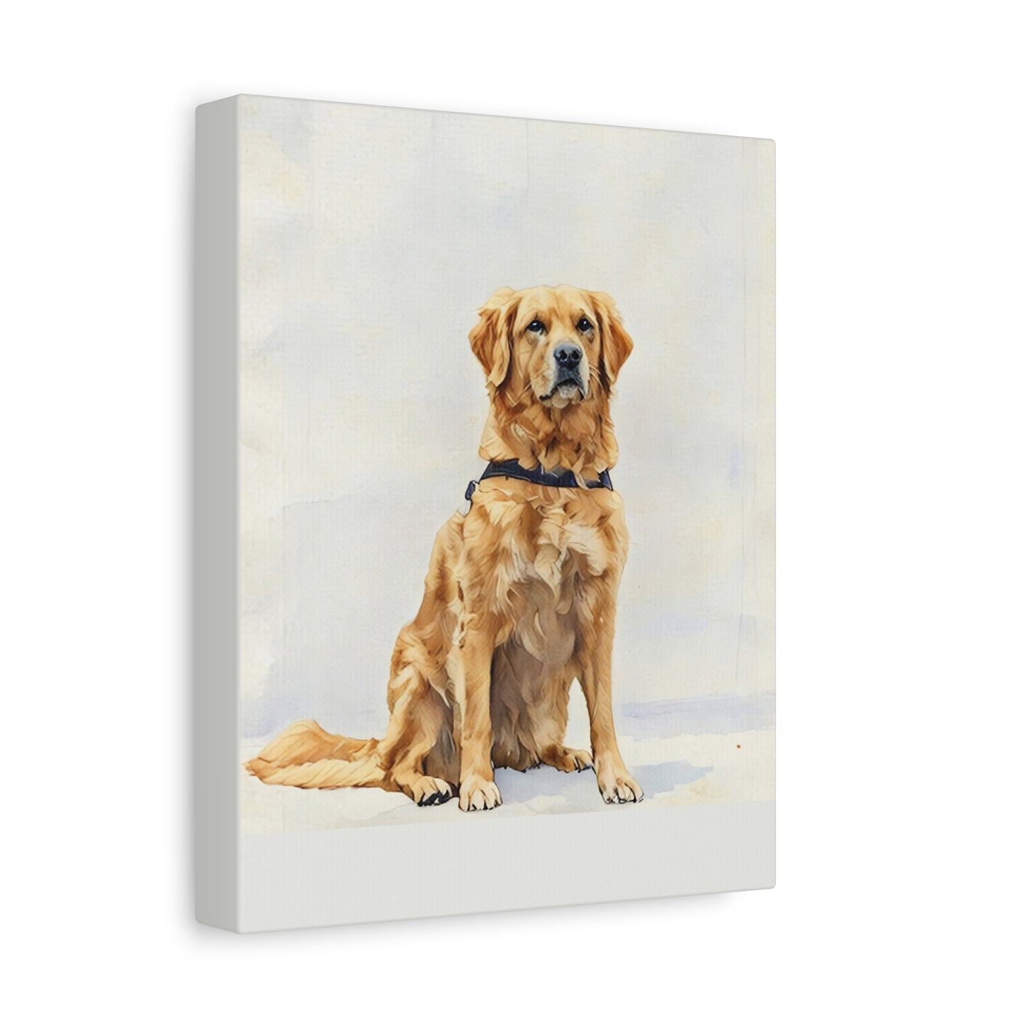 Watercolor Pet Portrait - Matte Canvas Wrap, Stretched, 1.25"