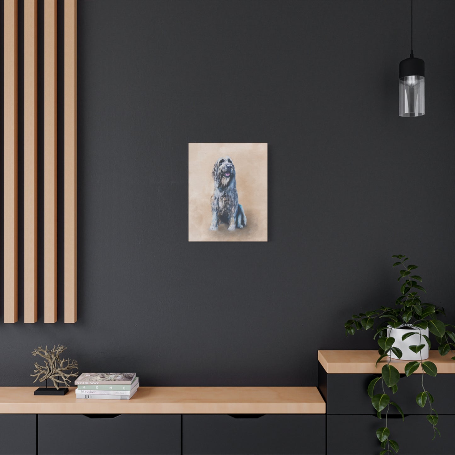 Watercolor Pet Portrait - Matte Canvas Wrap, Stretched, 1.25"