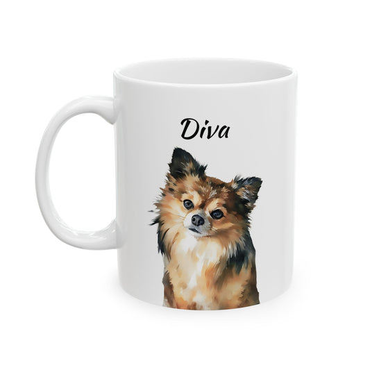 Ceramic Mug, 11 Oz. - Customized With Your Pet's Artwork