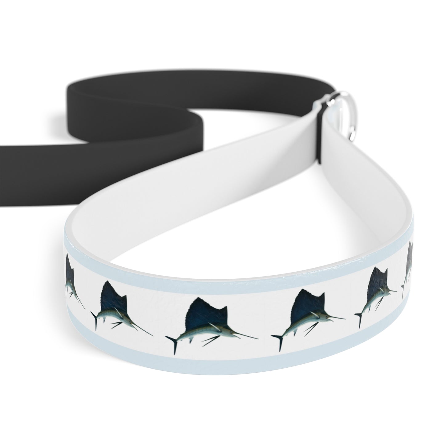 Customized Pet Leash - Colorful Sailfish Design - "Beau" - 78" Leash