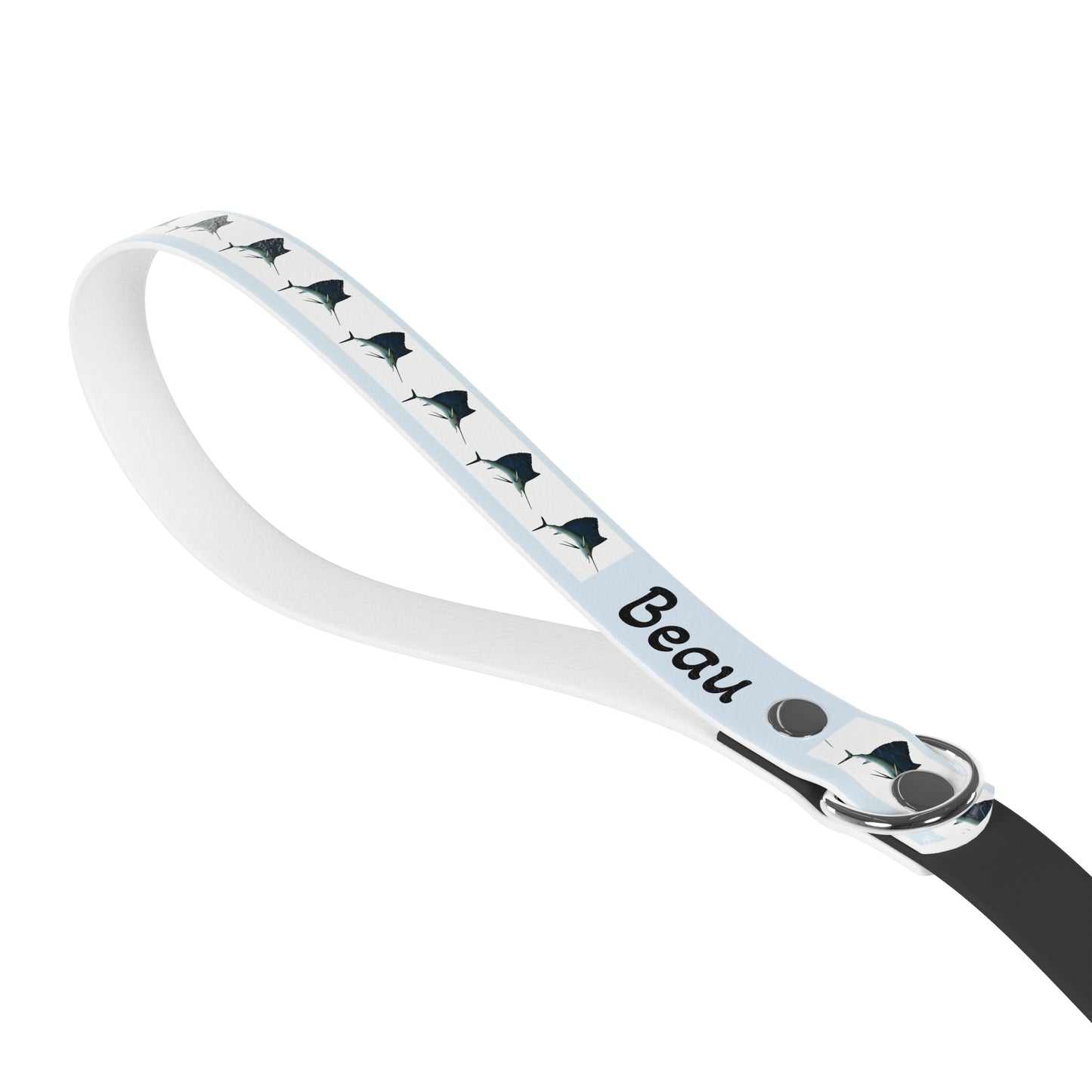 Customized Pet Leash - Colorful Sailfish Design - "Beau" - 78" Leash