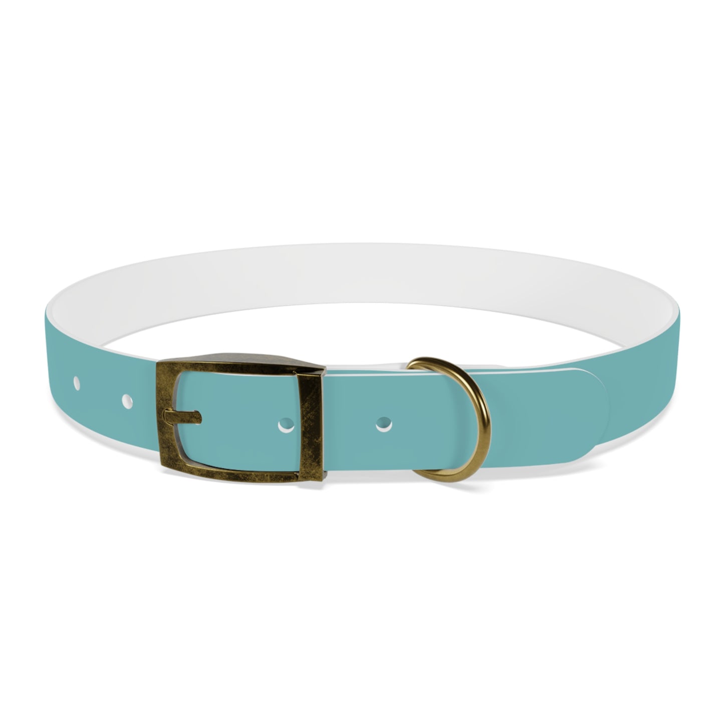 Customized Deep Sea Green Dog Collar, With Phone Number - "Lucy"