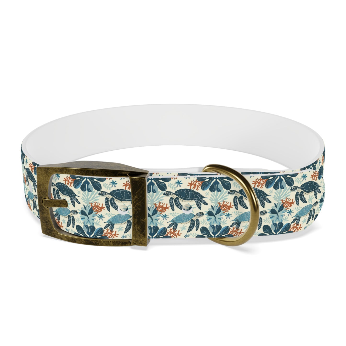 Customized Sea Turtle Design Dog Collar - "Cooper"