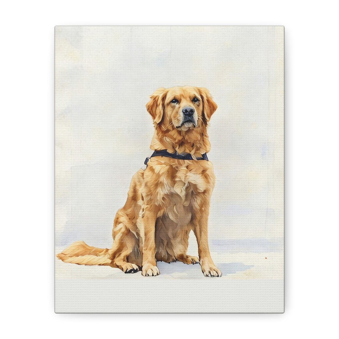 Watercolor Pet Portrait - Matte Canvas Wrap, Stretched, 1.25"