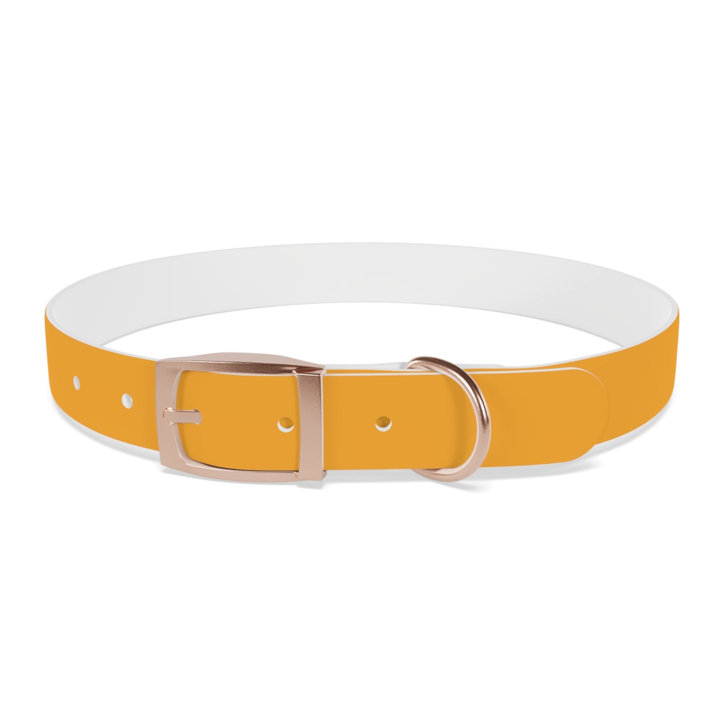 Customized Yellow Dog Collar, With Phone Number - "Lucy"