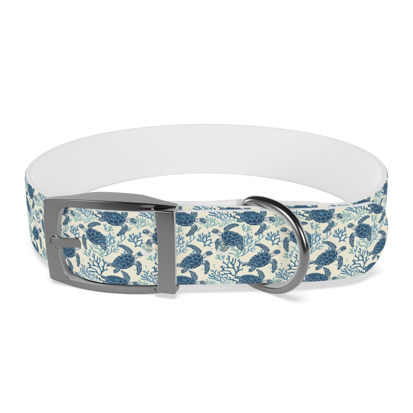 Customized Sea Turtle Design Dog Collar - "Baxter"