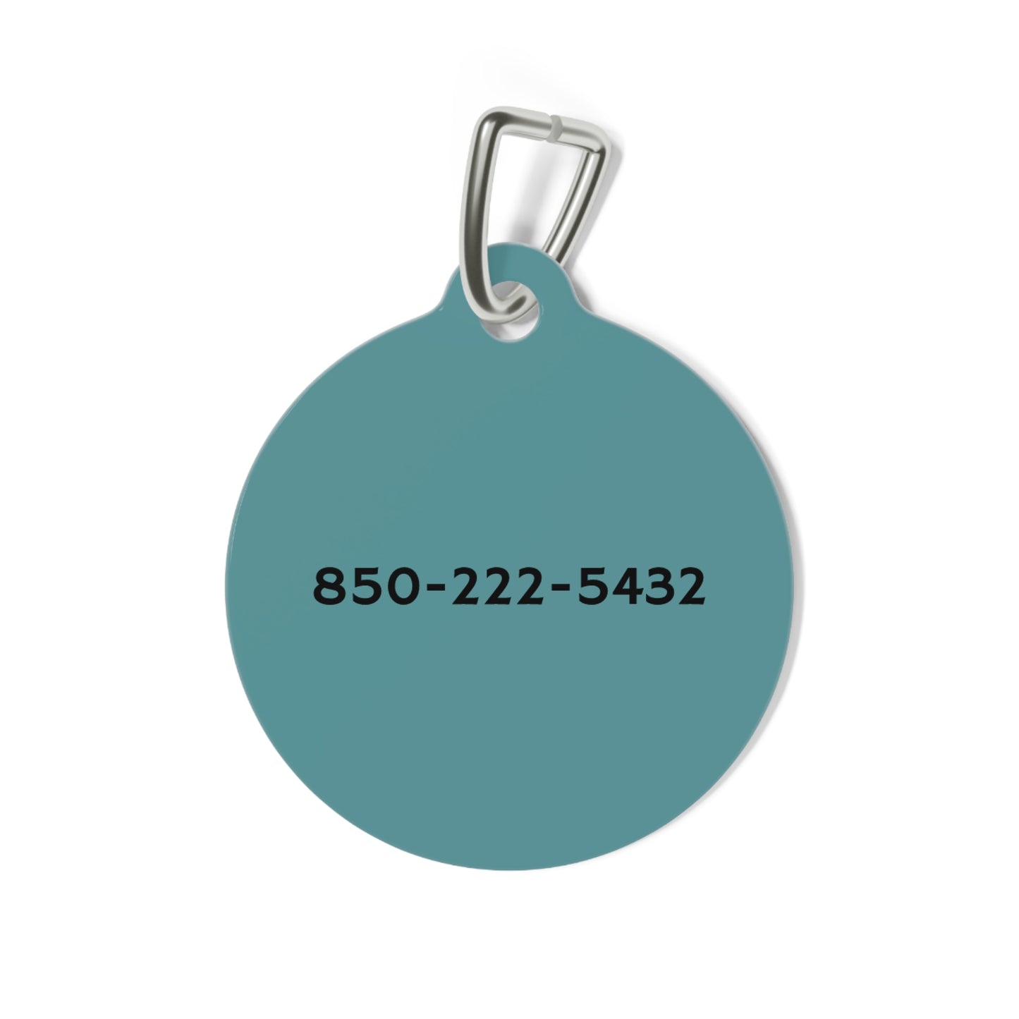 Customized Pet ID Tag - Palm Tree Tropical Design - "Bella"