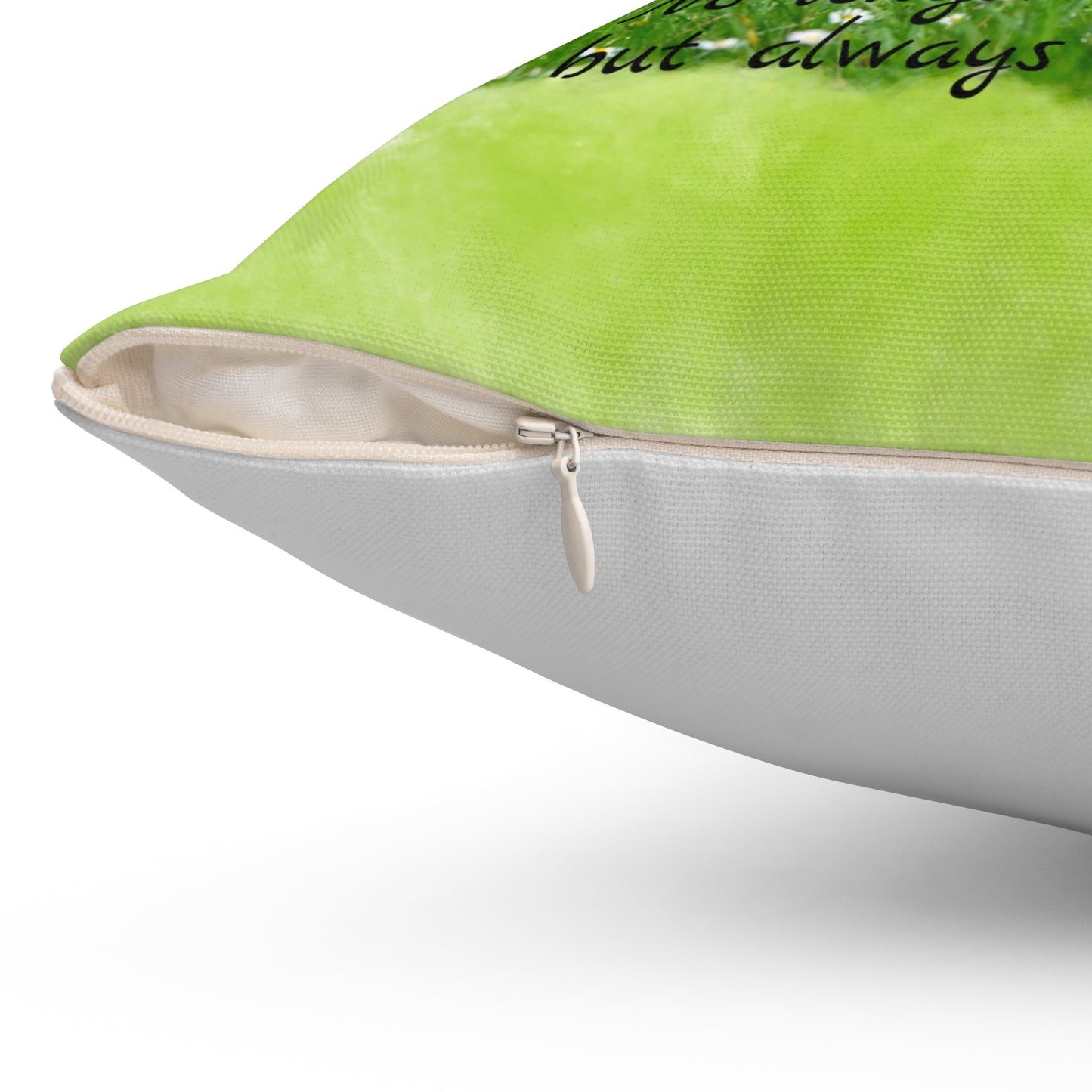 Customized Pet Memorial Spun Polyester Square Throw Pillow - "Luna"